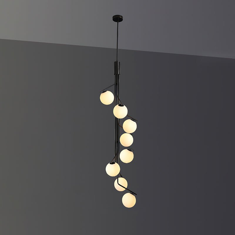 Solivine Chandelier Gold Branch Globe LED