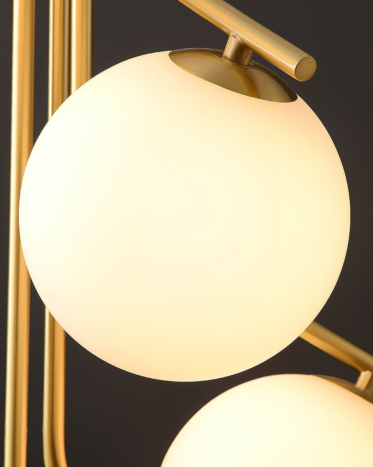 Solivine Chandelier Gold Branch Globe LED