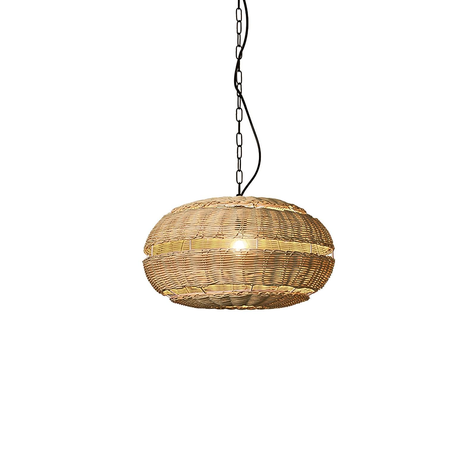 Wickora Vintage Wicker Pendant Lamp
