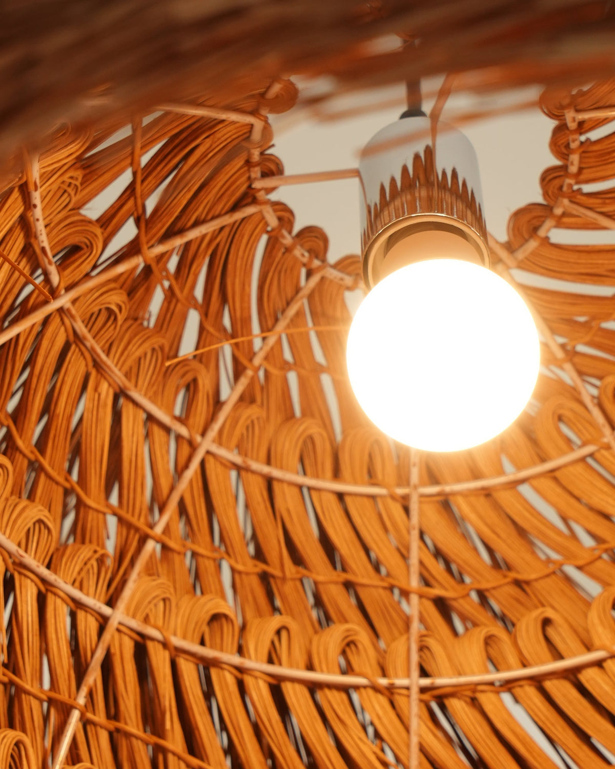 Wickora Vintage Wicker Pendant Lamp