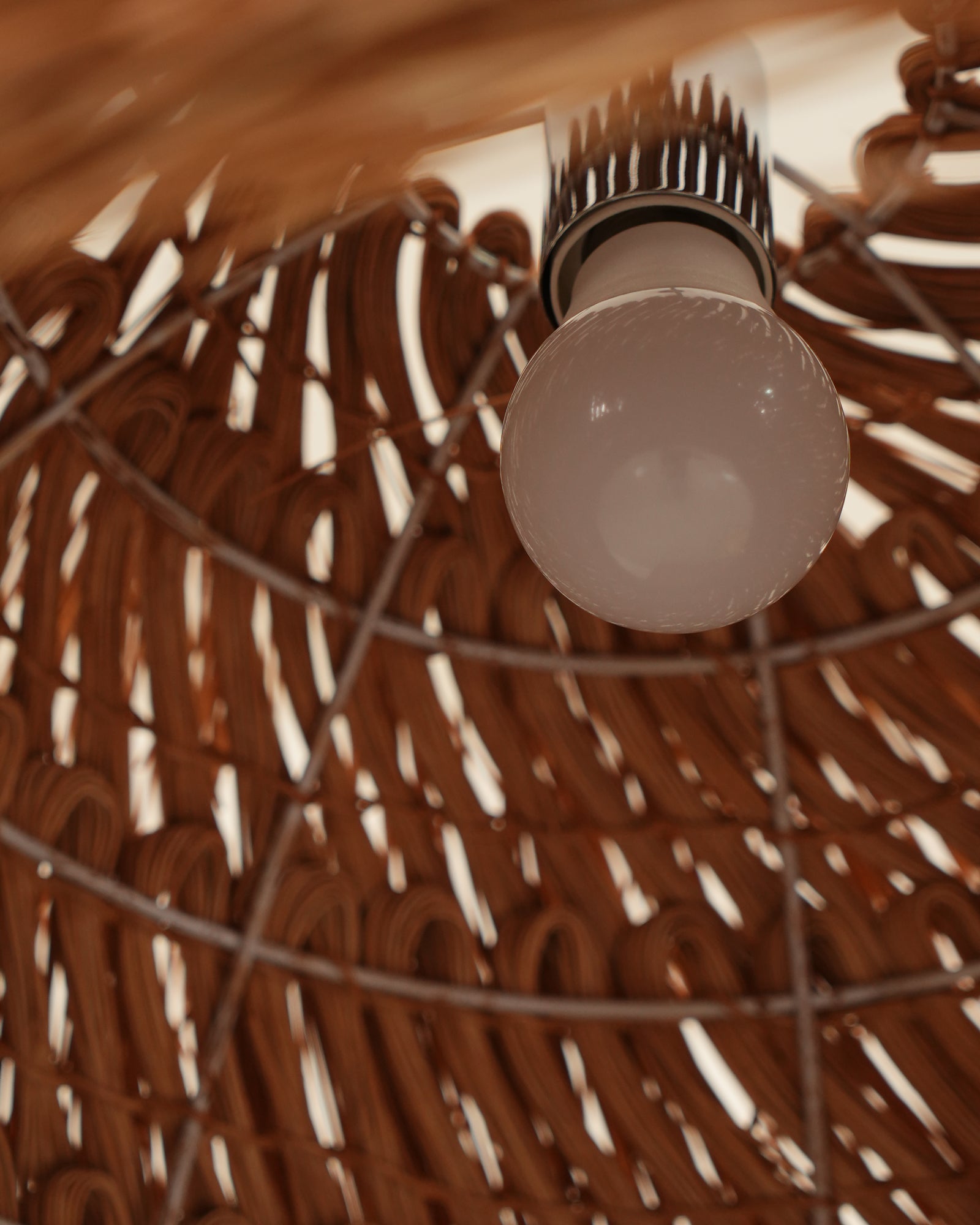 Wickora Vintage Wicker Pendant Lamp
