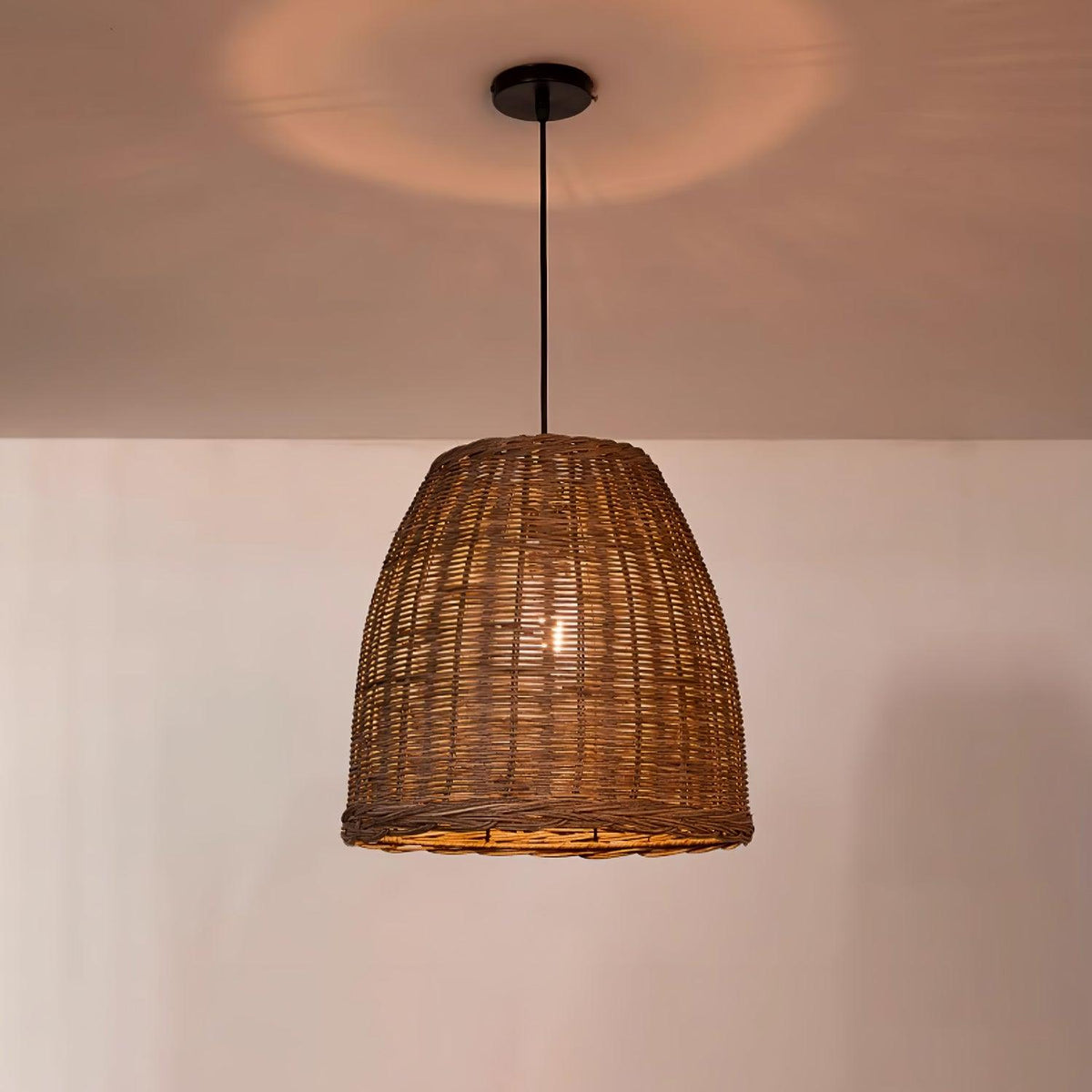 Wickora Vintage Wicker Pendant Lamp