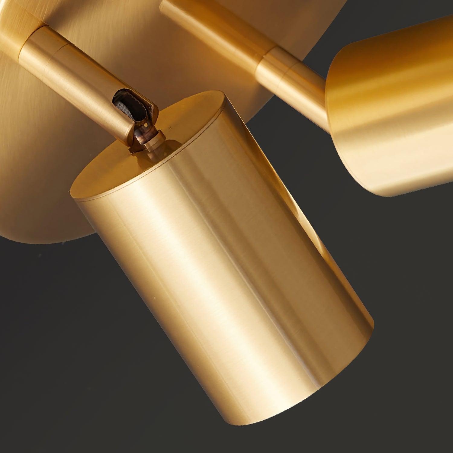 Solara Ceiling Lamp Brass Cylinder Adjustable Contemporary - Neutral Decor