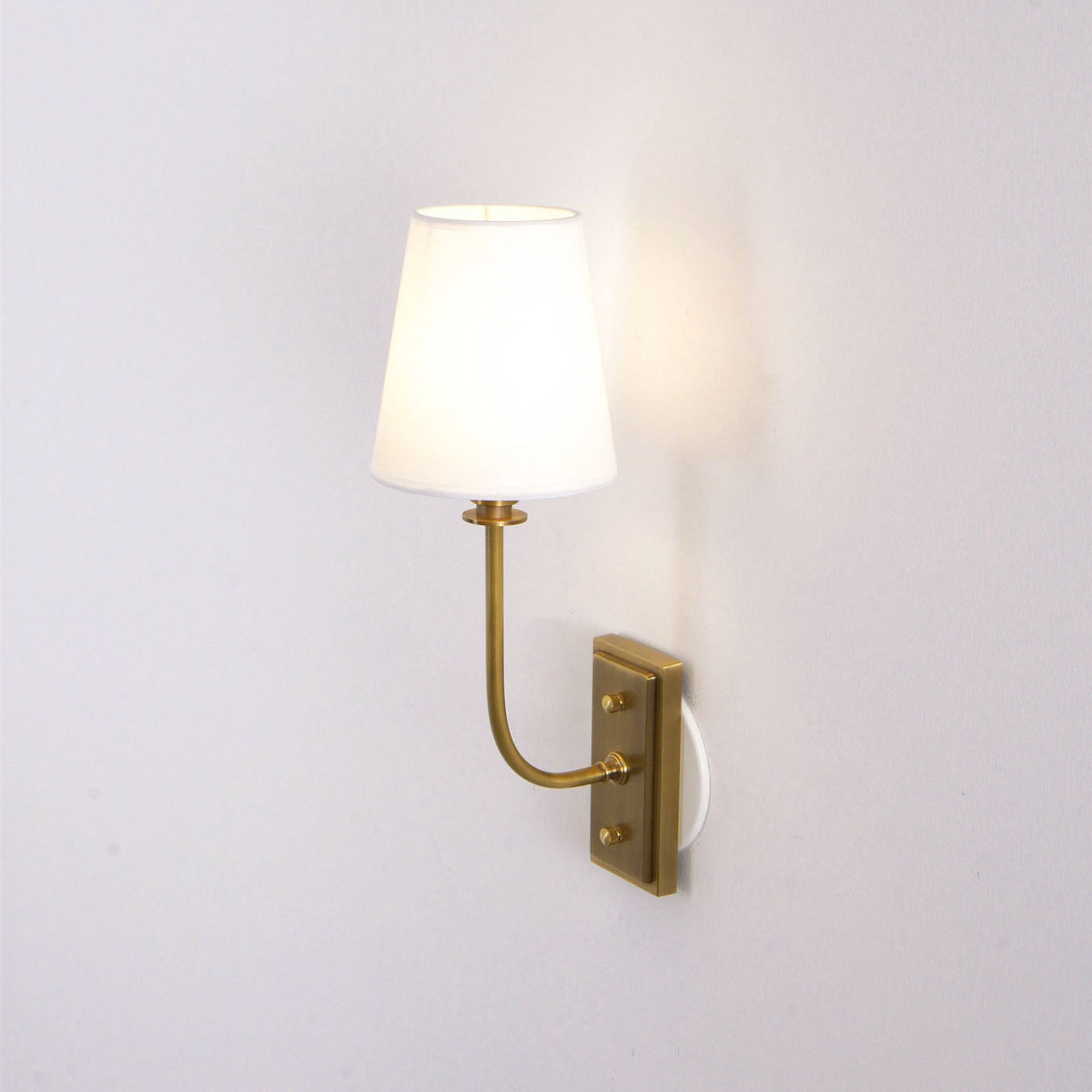 Sylvie Tapered Modern Fabric Wall Light