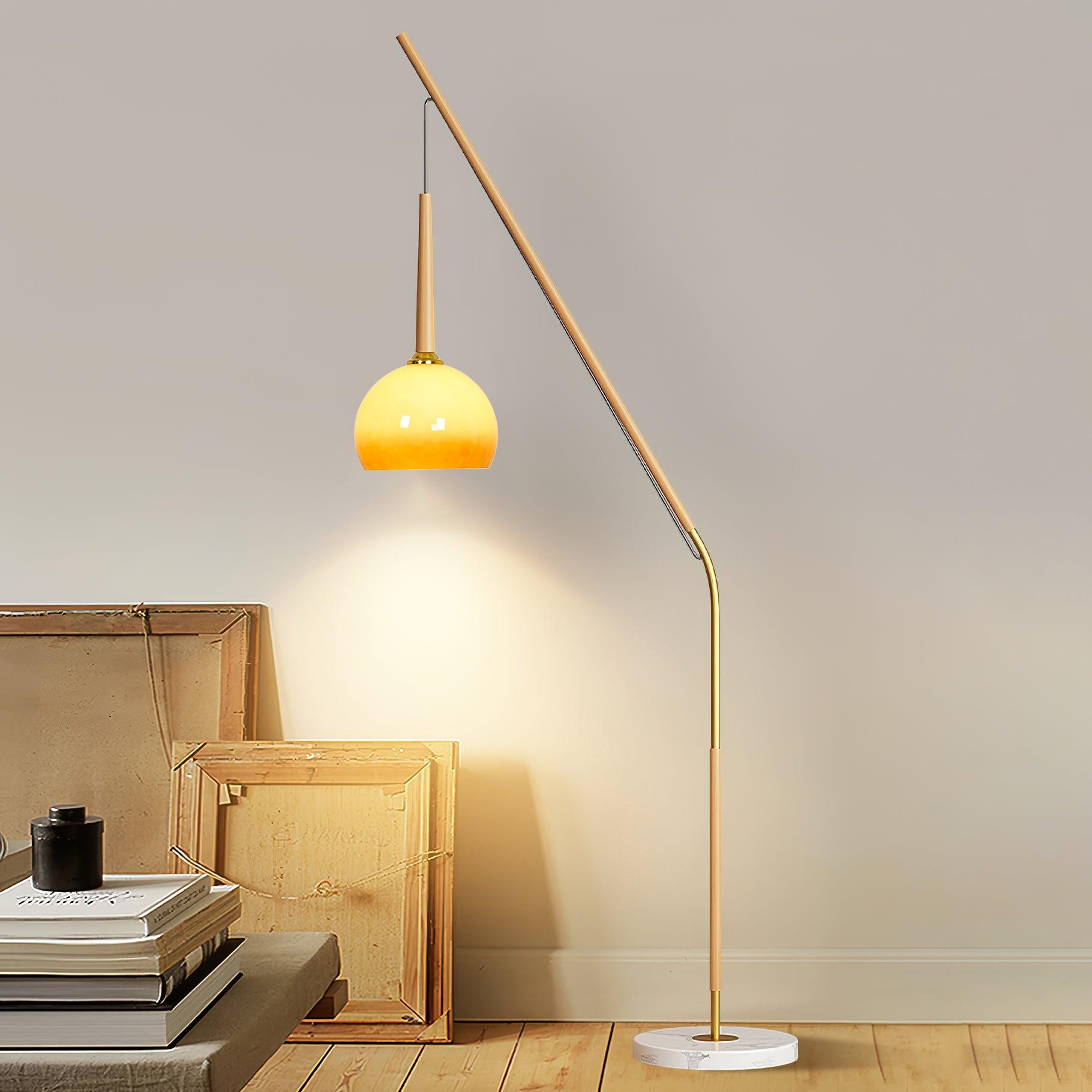 Catalil Retro Glass Floor Lamp
