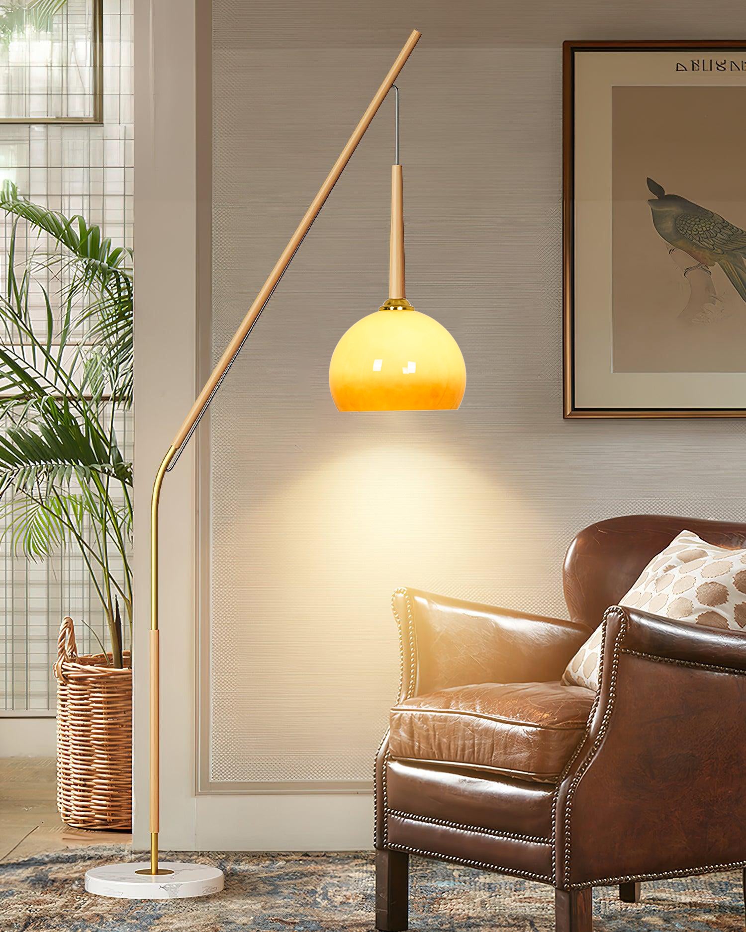 Catalil Retro Glass Floor Lamp