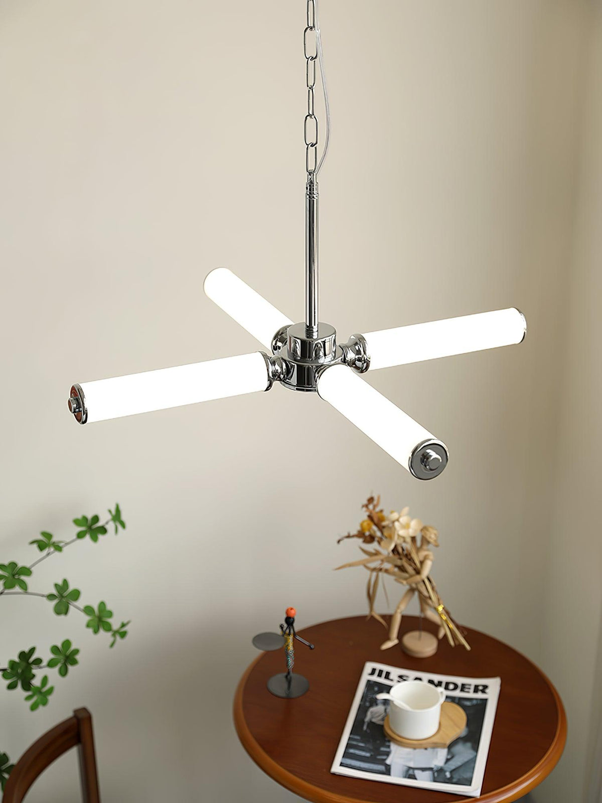 Zoliria Modern Minimalist LED Glass Chandelier