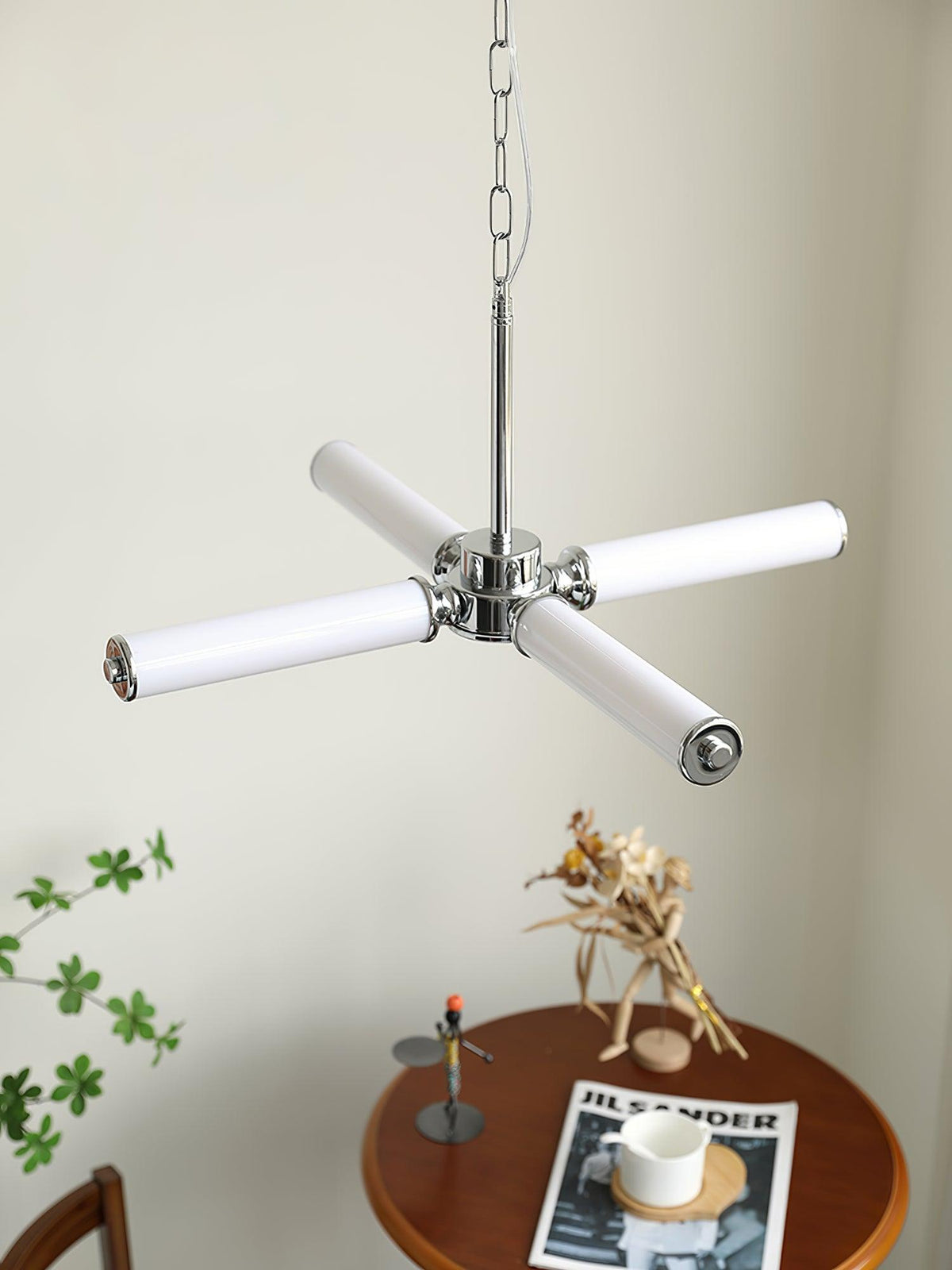 Zoliria Modern Minimalist LED Glass Chandelier