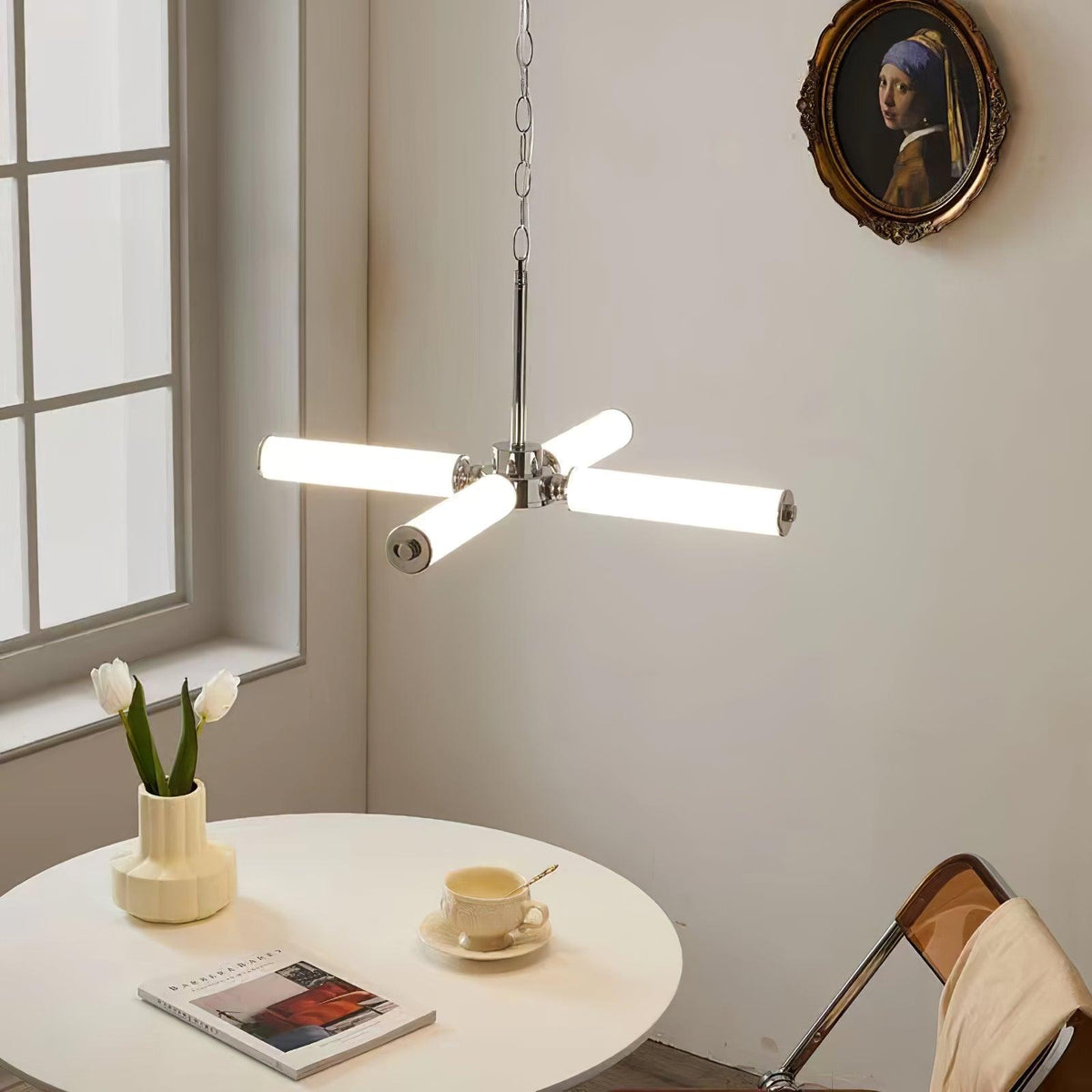 Zoliria Modern Minimalist LED Glass Chandelier