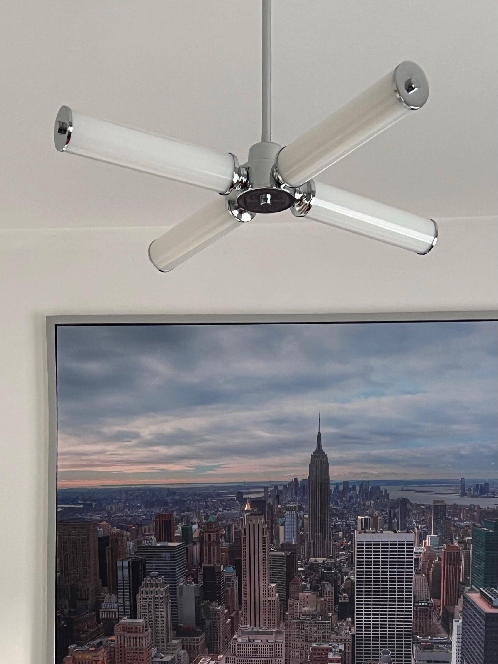 Zoliria Modern Minimalist LED Glass Chandelier