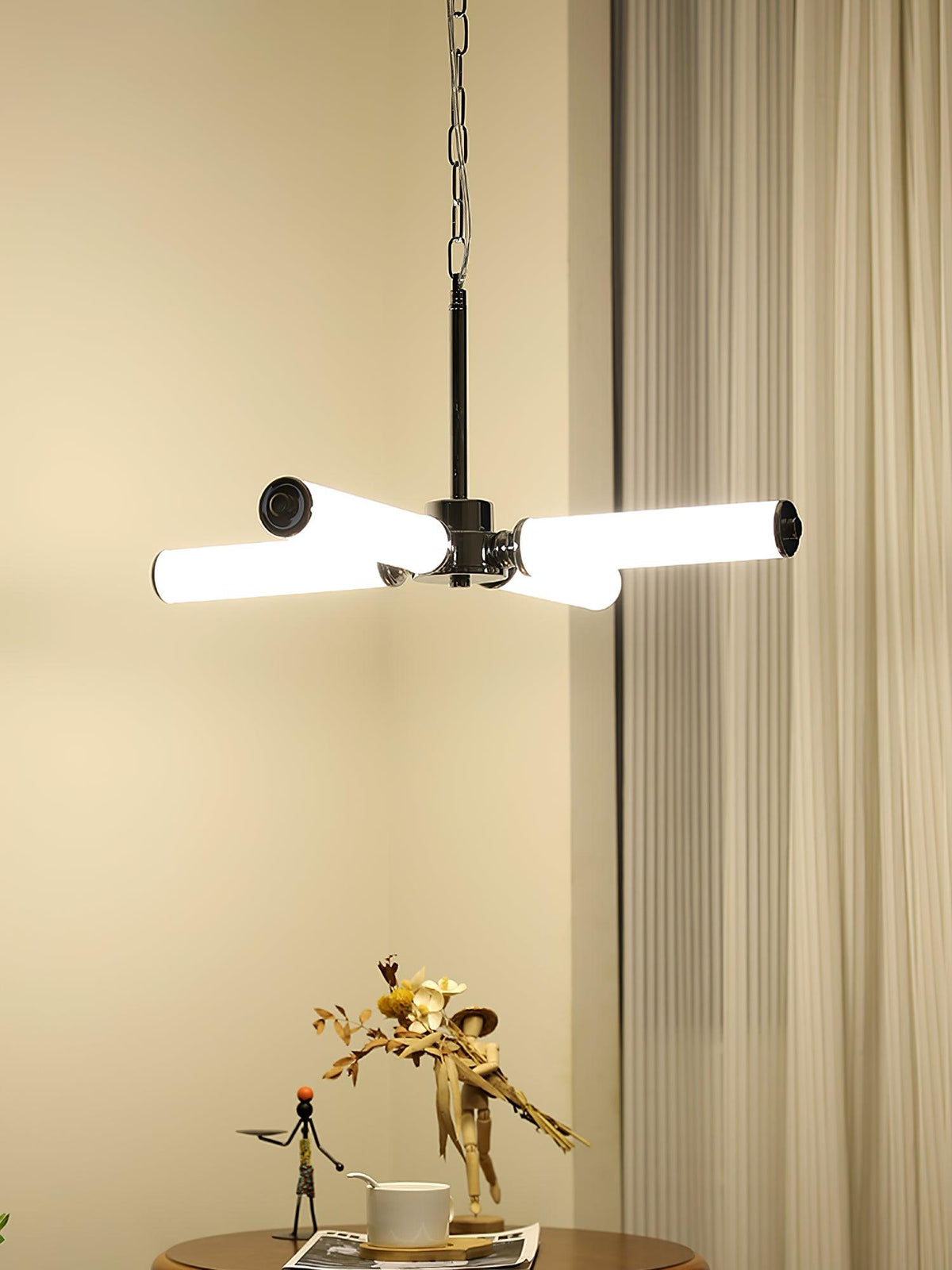 Zoliria Modern Minimalist LED Glass Chandelier