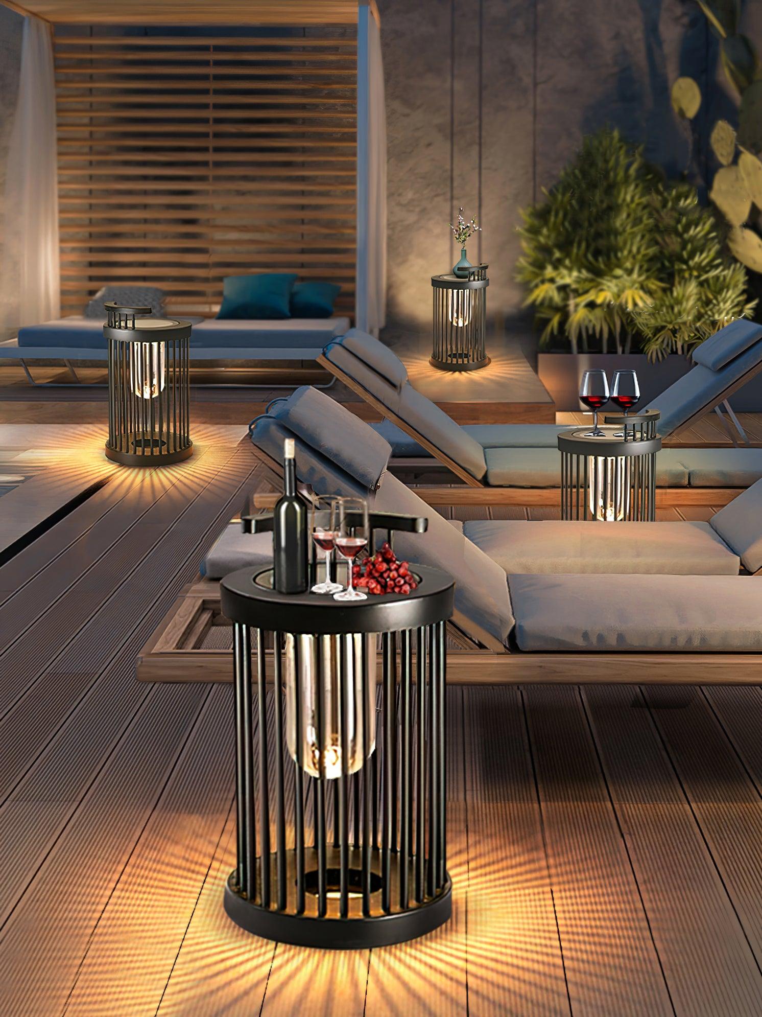 Cage Modern Acrylic Outdoor Light