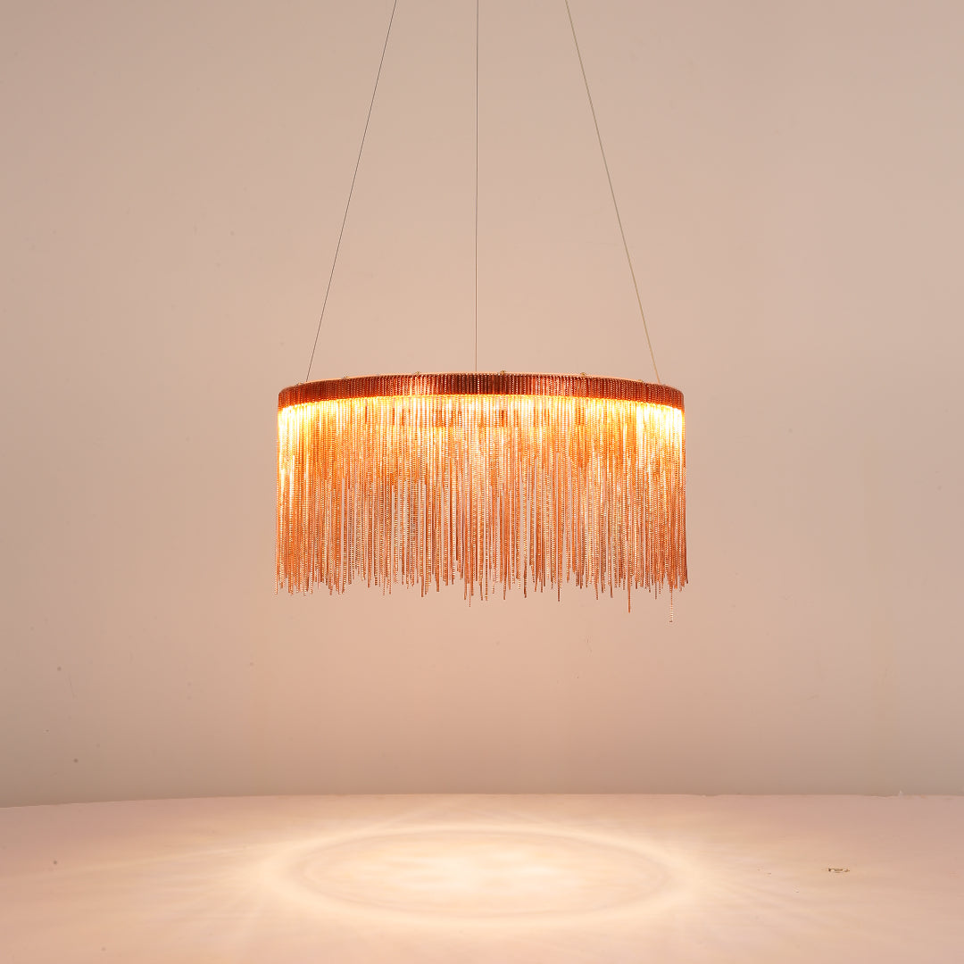 Arisha Tassel Chain Art Deco Pendant Light Living Room Hall - Neutral Decor