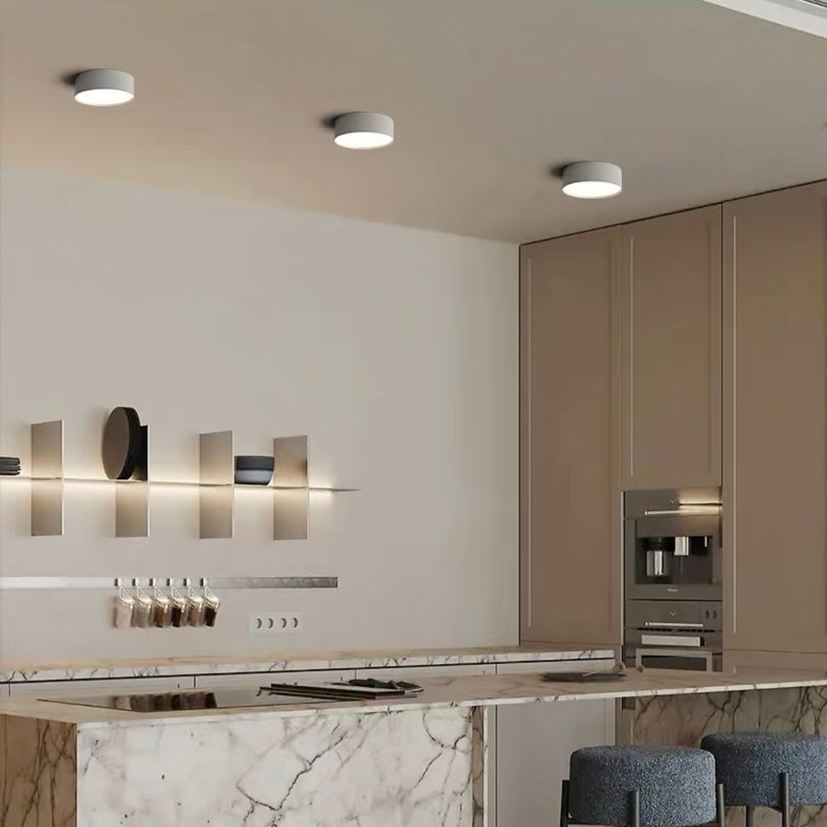 Arisha Flush Mount Ceiling Light Cylindrical Modern Acrylic Bedroom - Neutral Decor