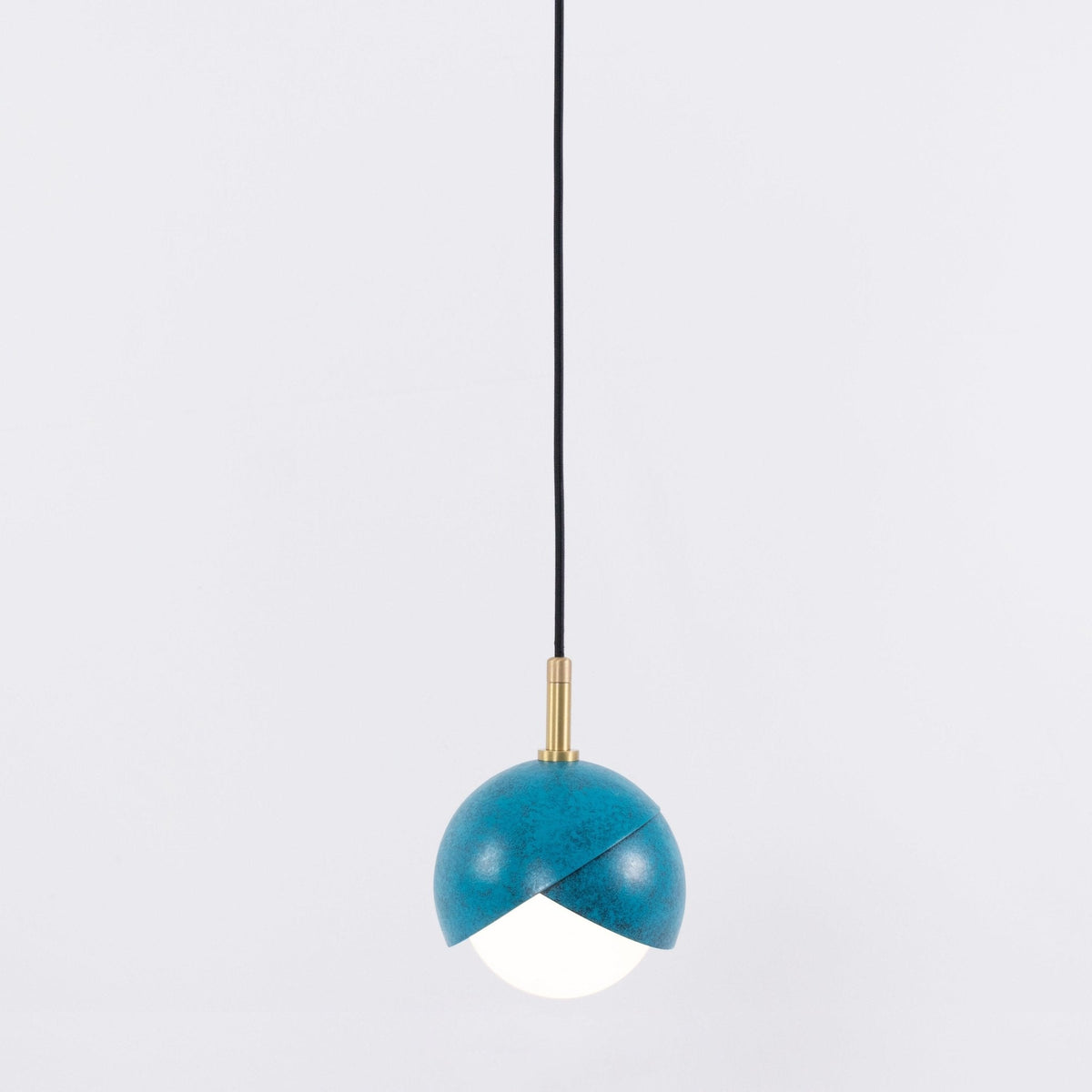 Jynara Pendant Lamp Brass Nested Opal Globe Modern