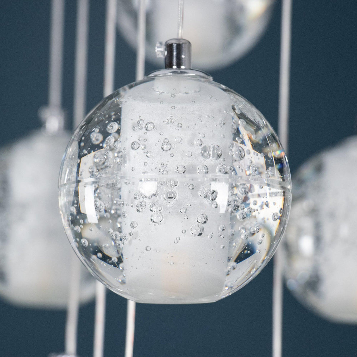 Crystal Bubble Cluster Pendant Light