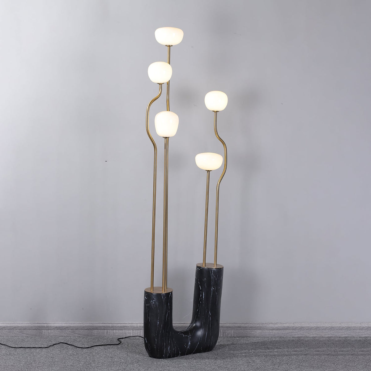 Lumon Marble Brass Modern Floor Lamp
