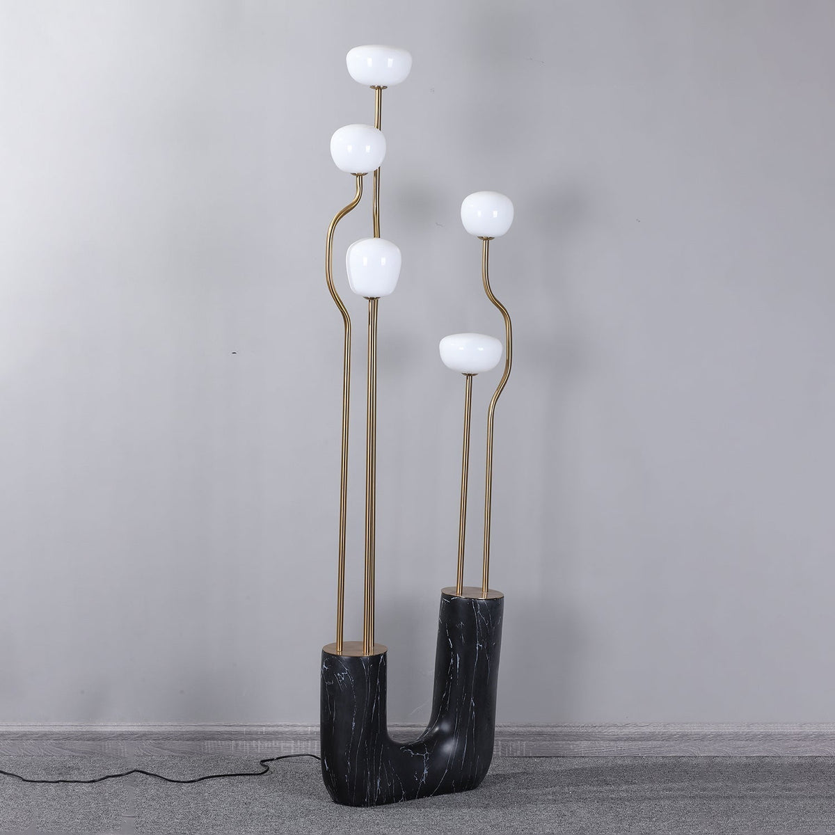 Lumon Marble Brass Modern Floor Lamp