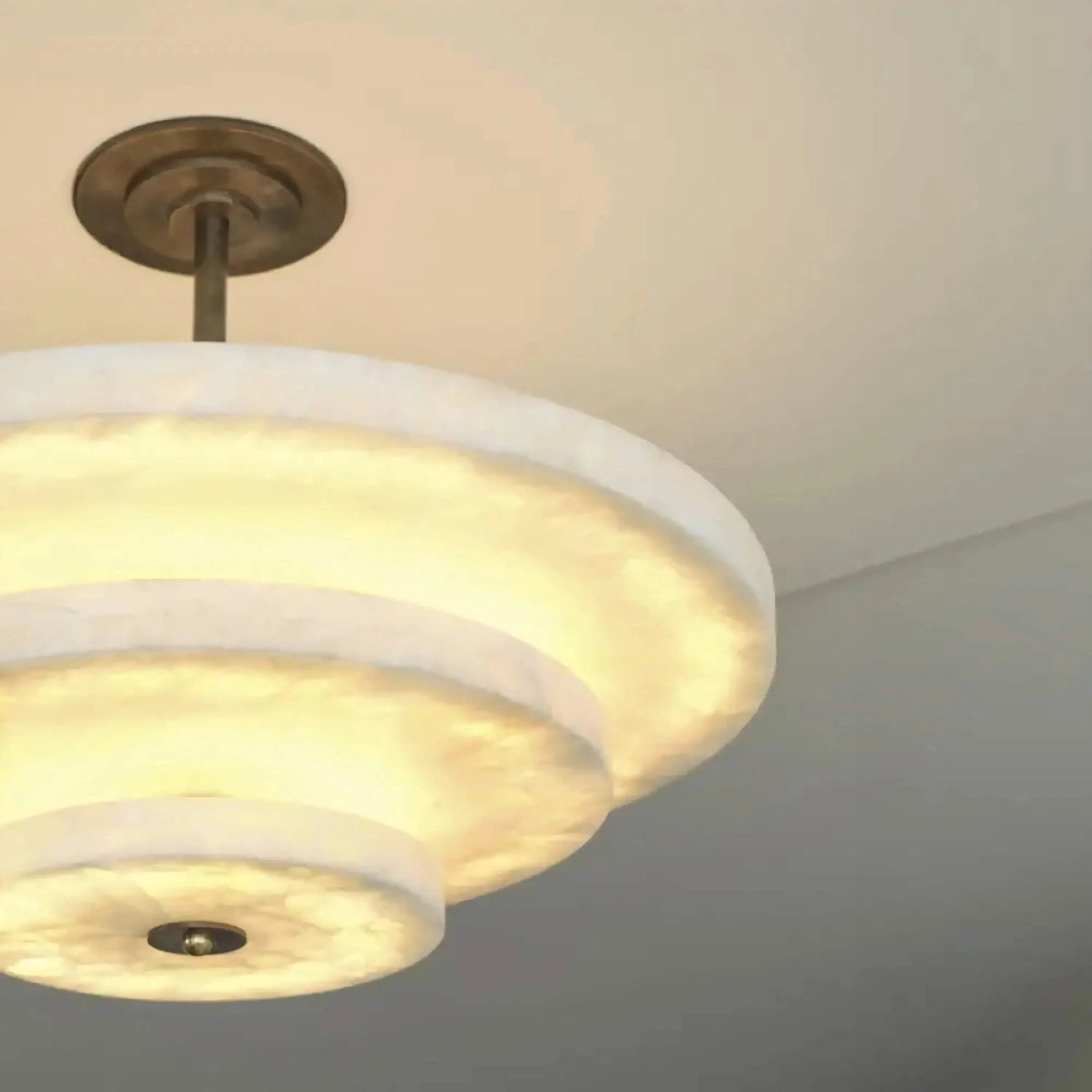 Nivoreria Minimalist Alabaster Pendant Light