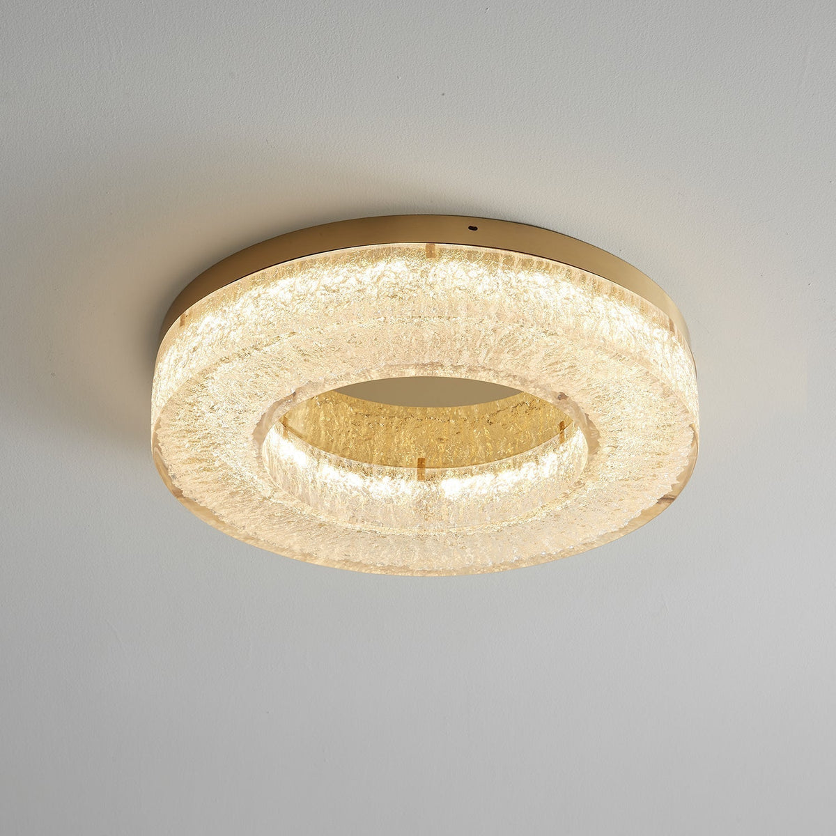 Dovira Ice Crack Circle Resin Ceiling Lamp