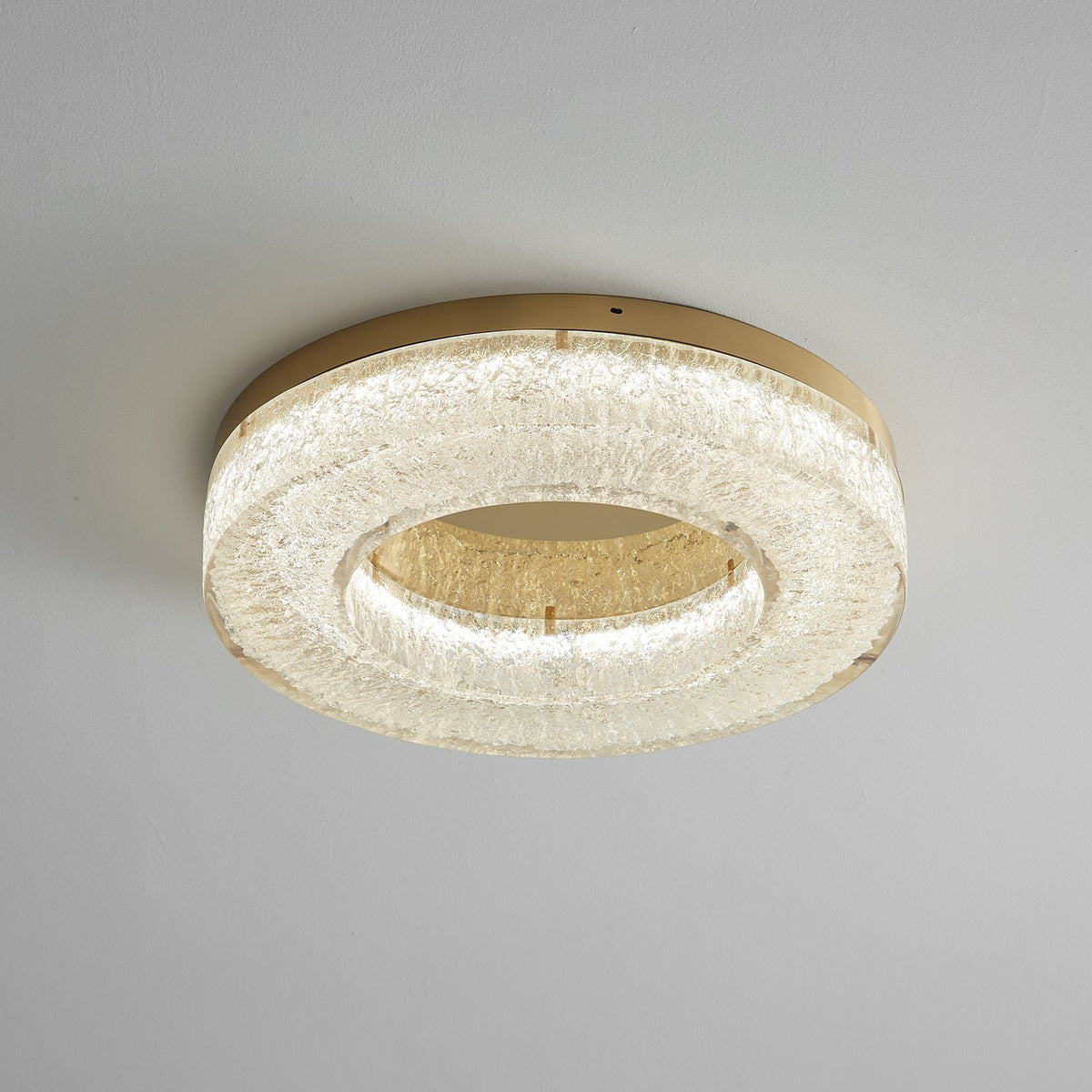 Dovira Ice Crack Circle Resin Ceiling Lamp