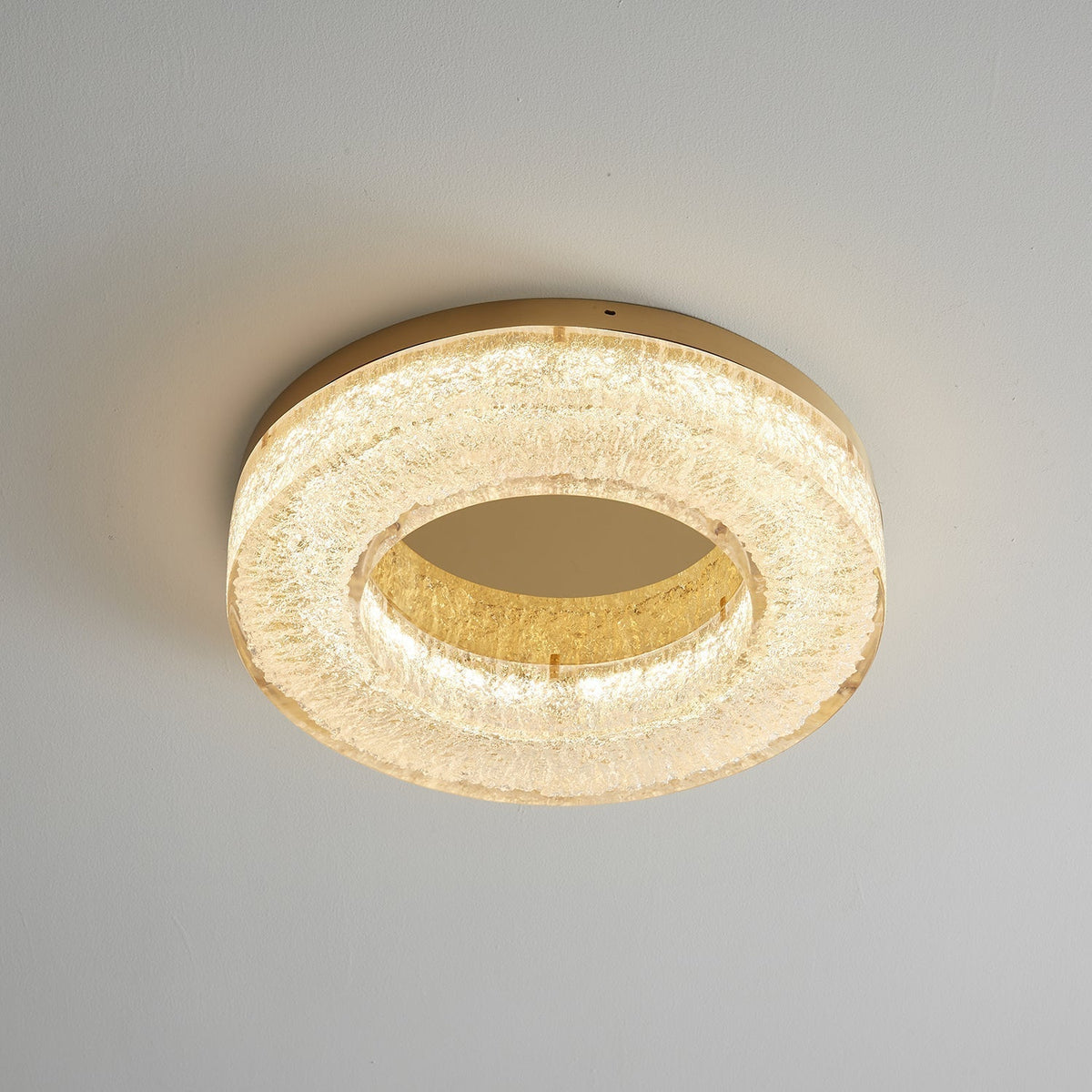 Dovira Ice Crack Circle Resin Ceiling Lamp