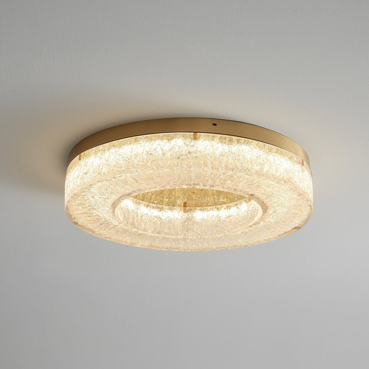 Dovira Ice Crack Circle Resin Ceiling Lamp