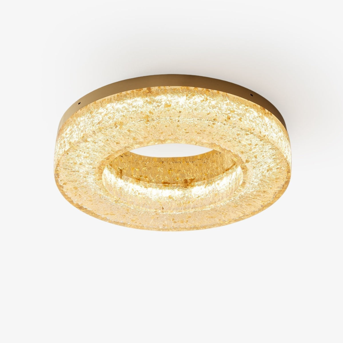 Dovira Ice Crack Circle Resin Ceiling Lamp
