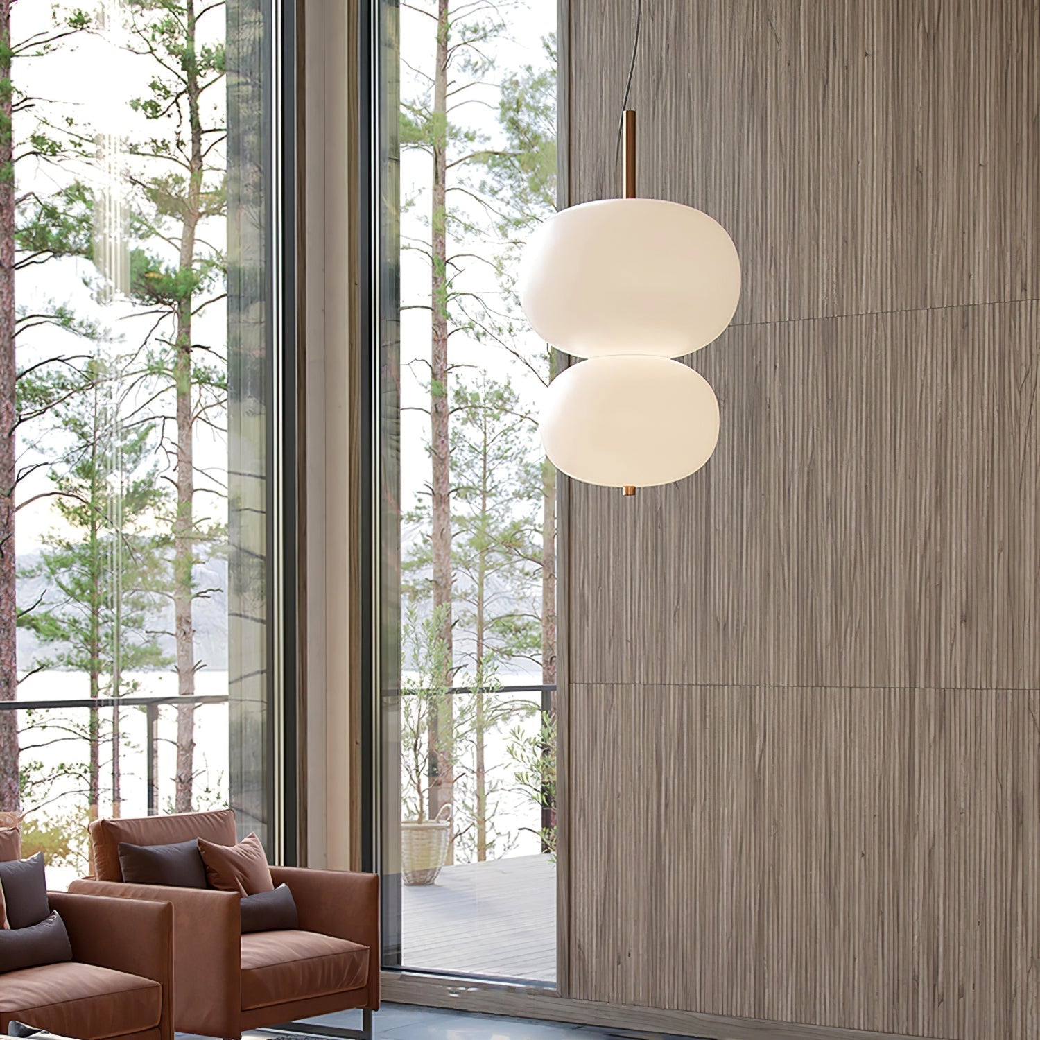 Duality Modern Glass Pendant Light