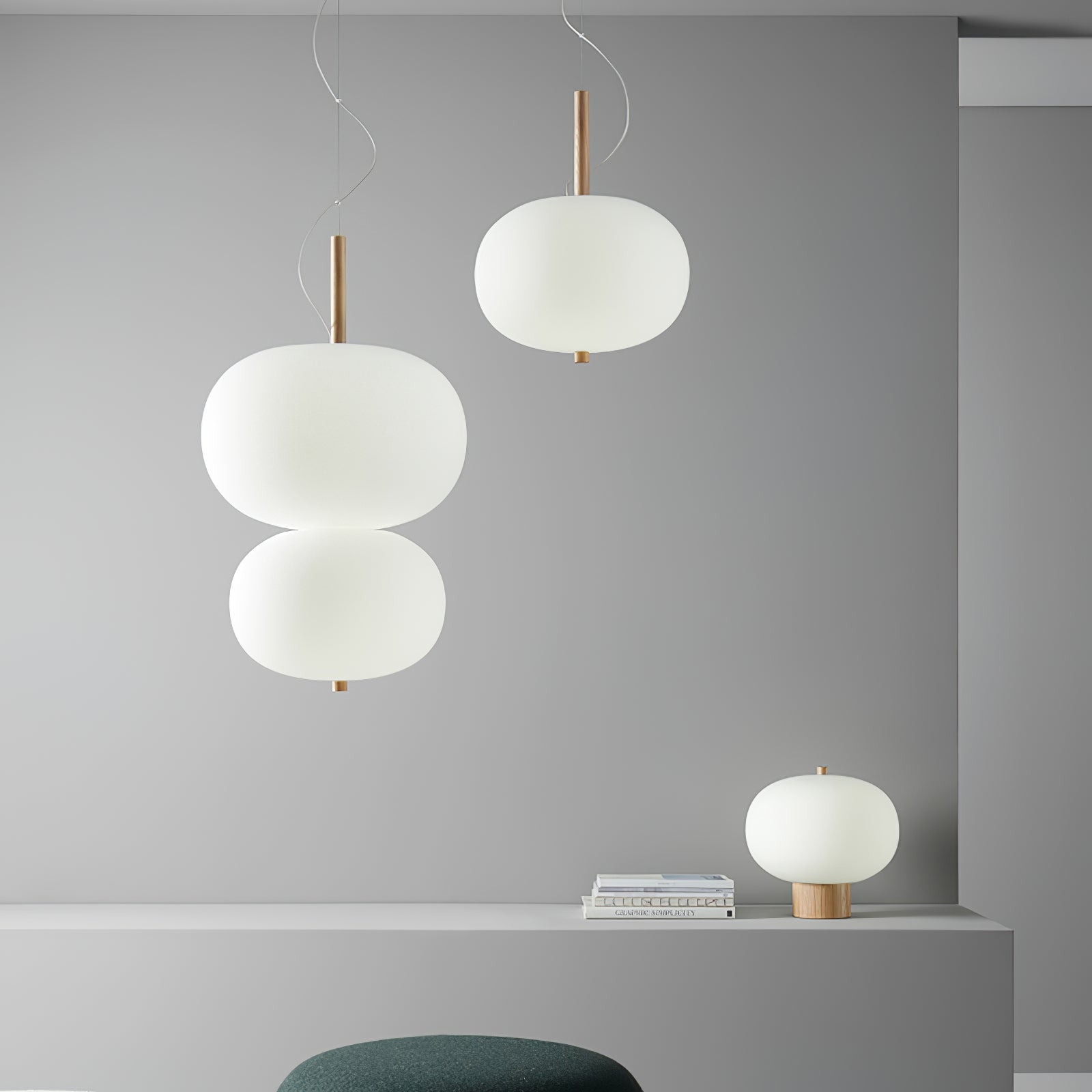 Duality Modern Glass Pendant Light
