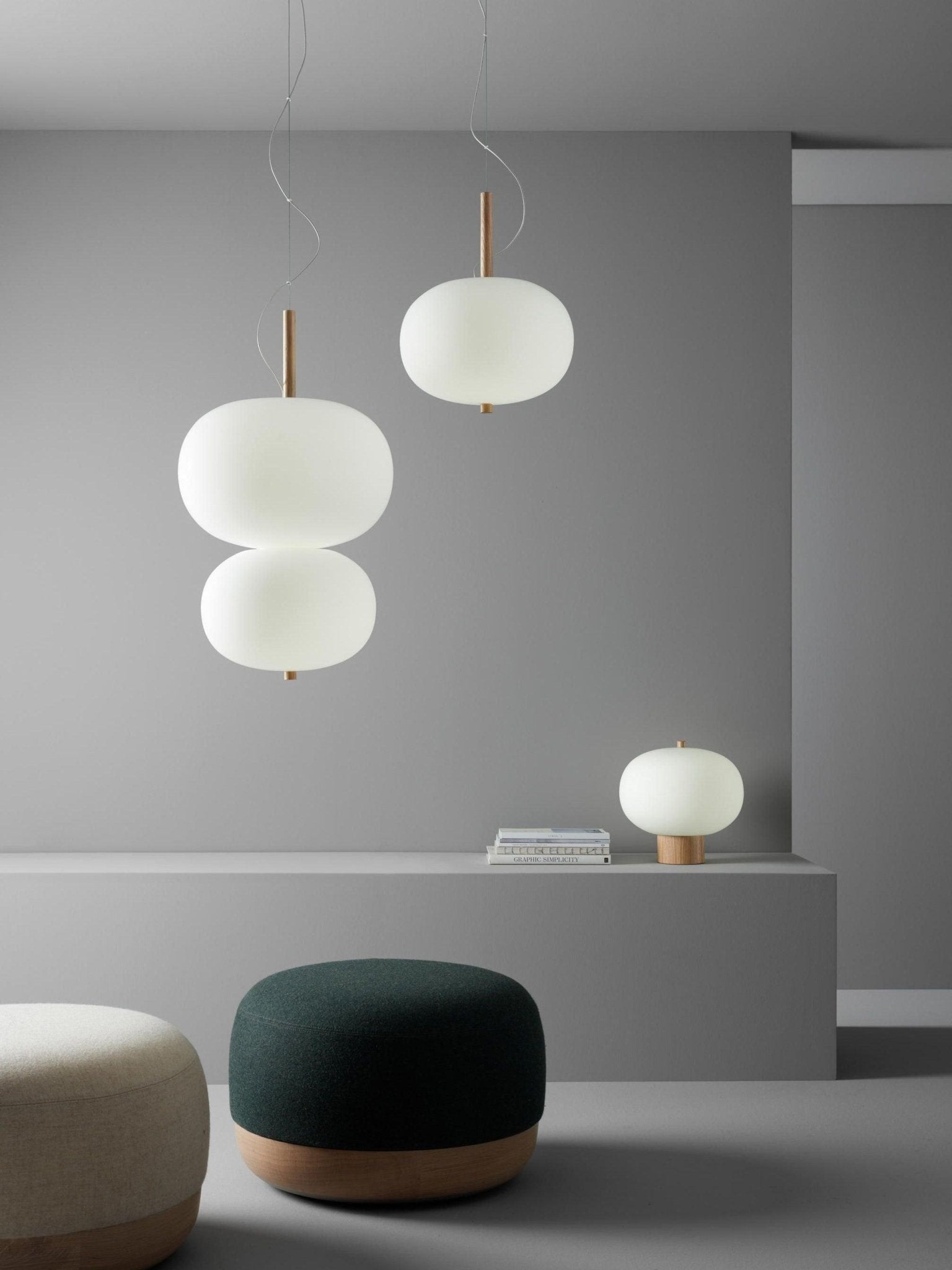 Jaldes Wood & Glass Table Lamp