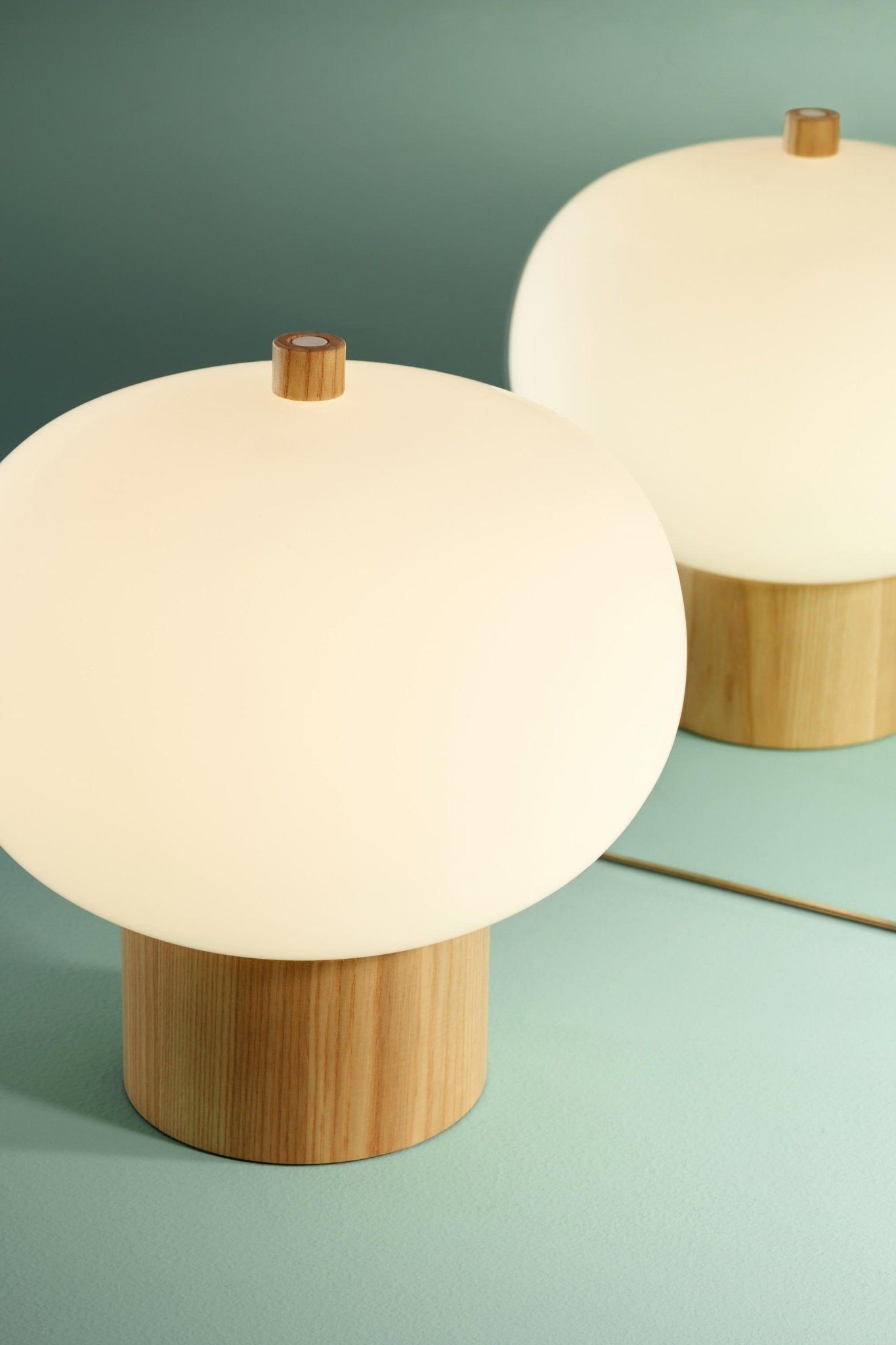 Jaldes Wood & Glass Table Lamp