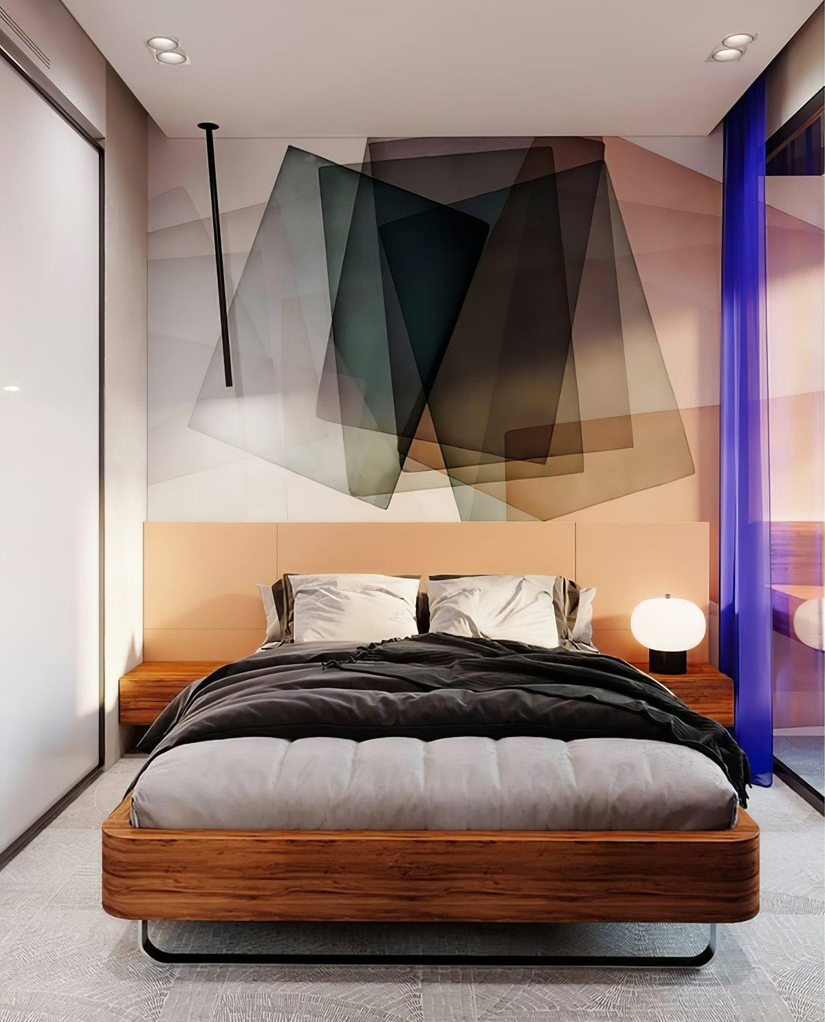 Jaldes Wood & Glass Table Lamp