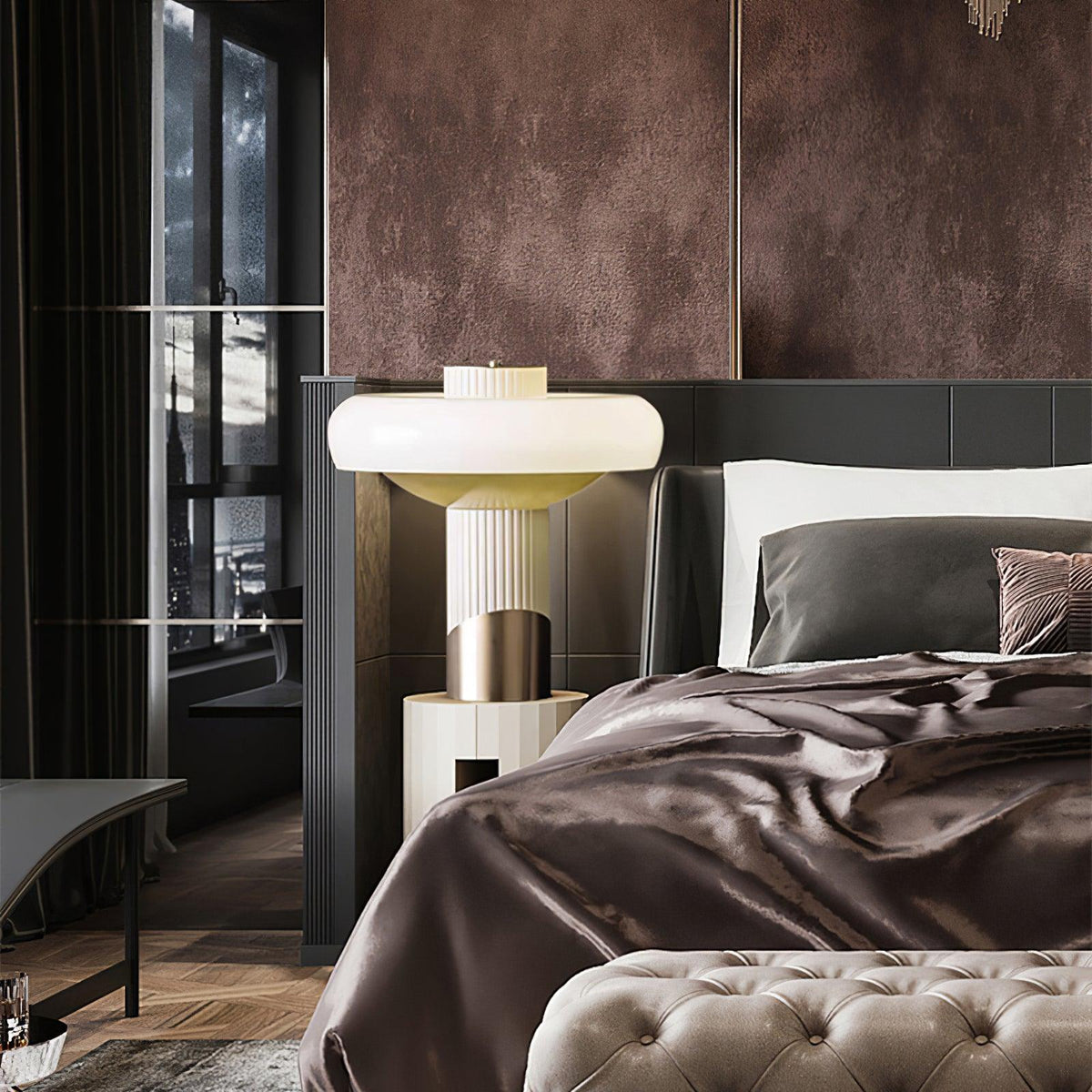 Velisine Contemporary Glass Table lamp