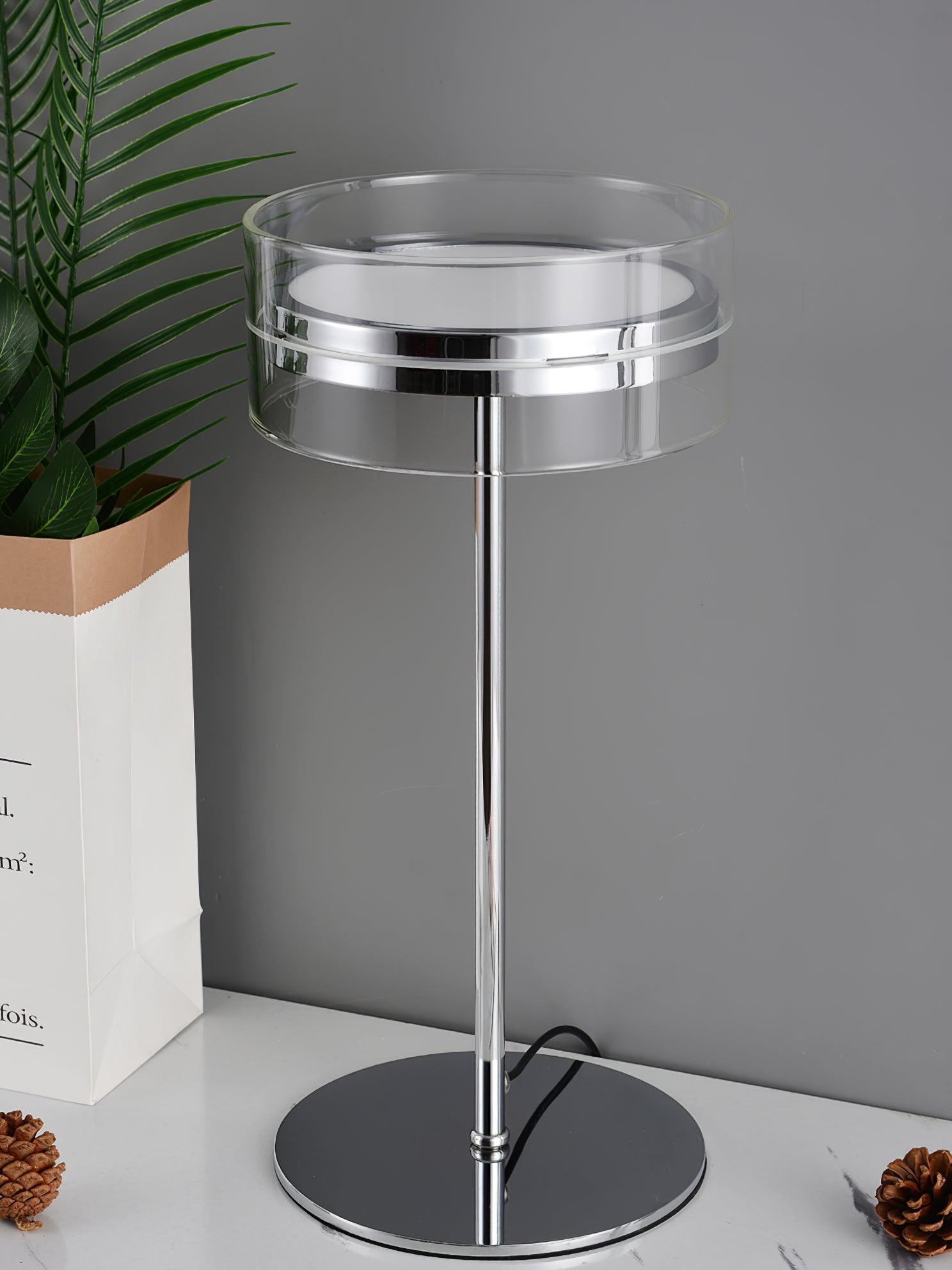 Lioreette Chrome & Glass Table Lamp