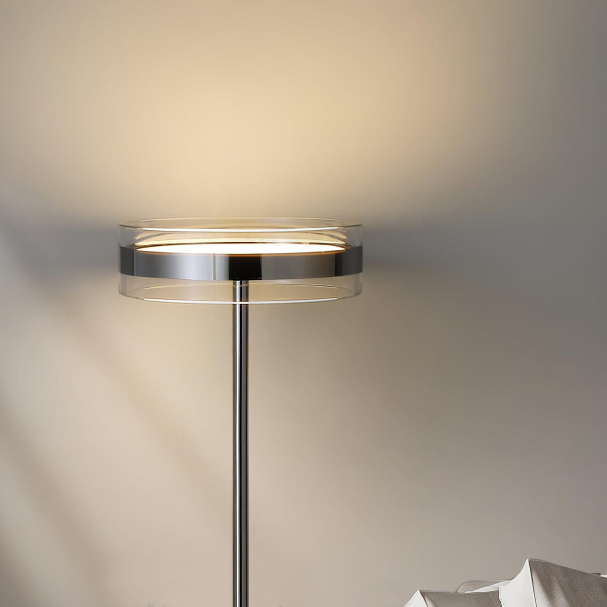 Lioreette Chrome & Glass Table Lamp