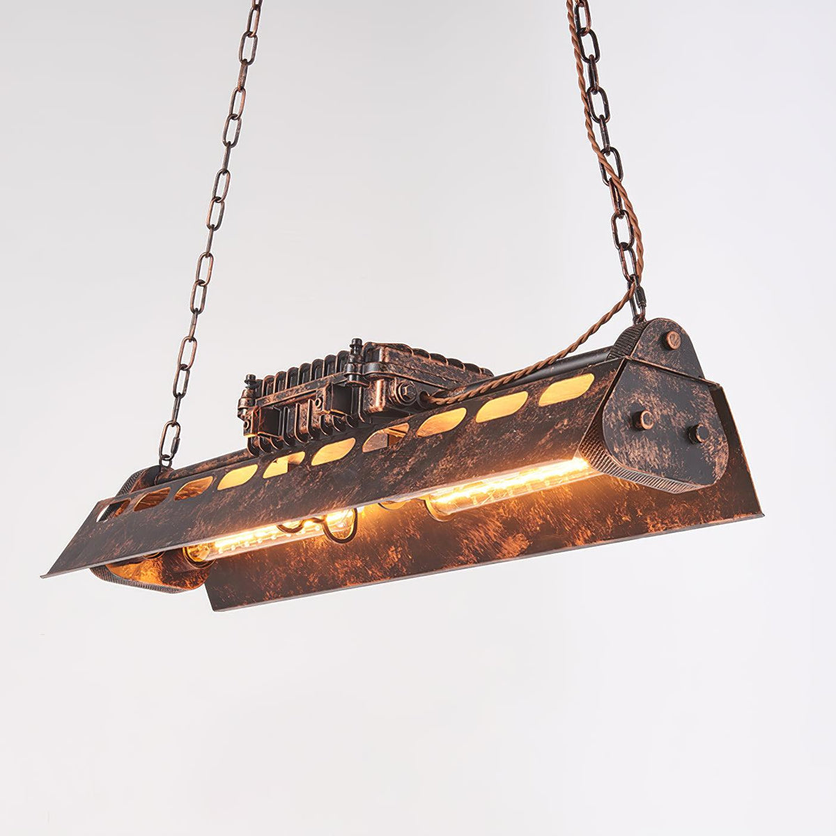 Epoch Industrial Steampunk Indoor Chandelier