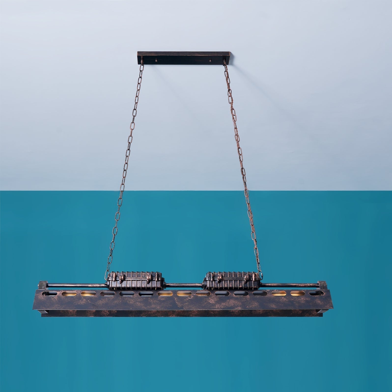 Epoch Industrial Steampunk Indoor Chandelier