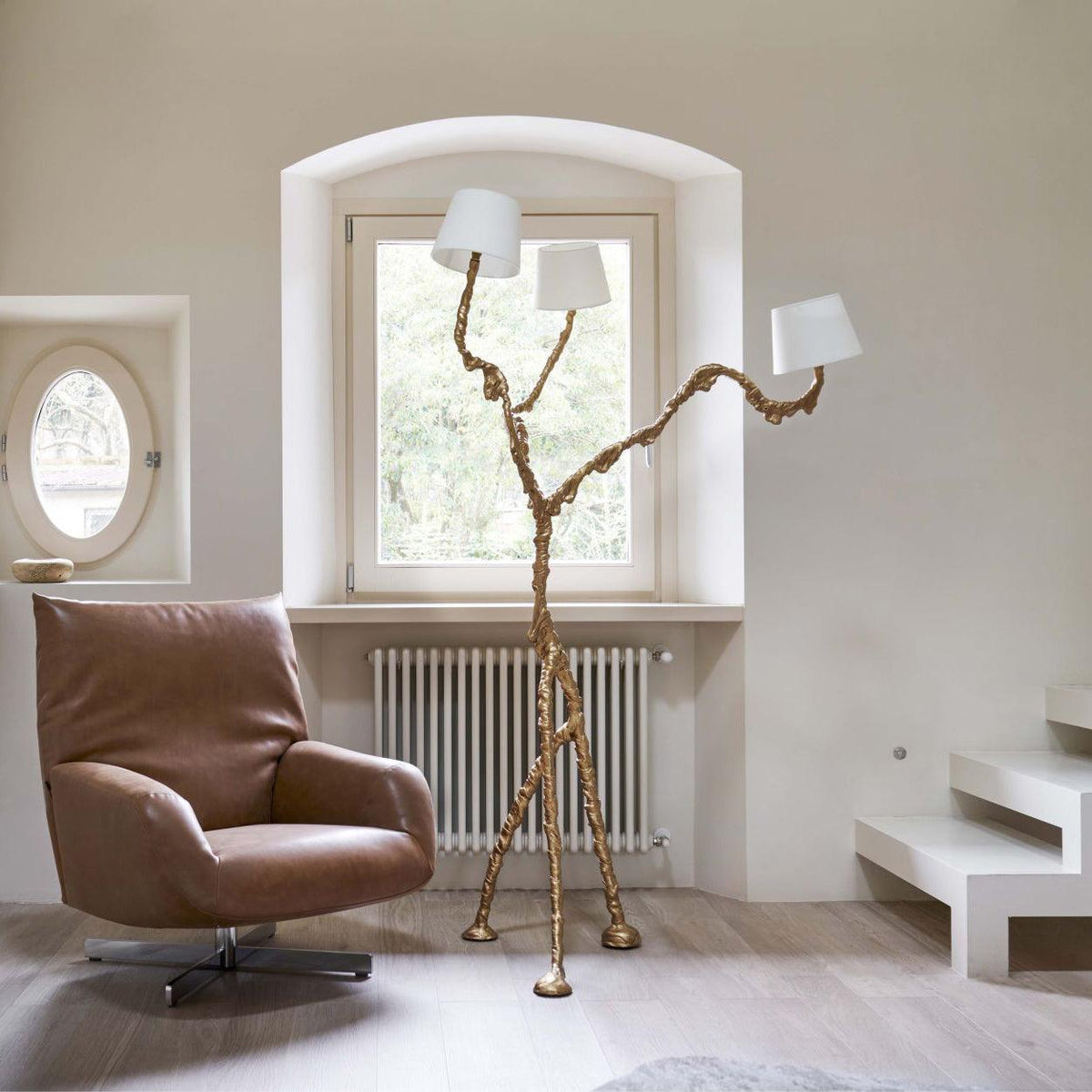 Dendria Triple-Arm Branch Sculptural Floor Lamp
