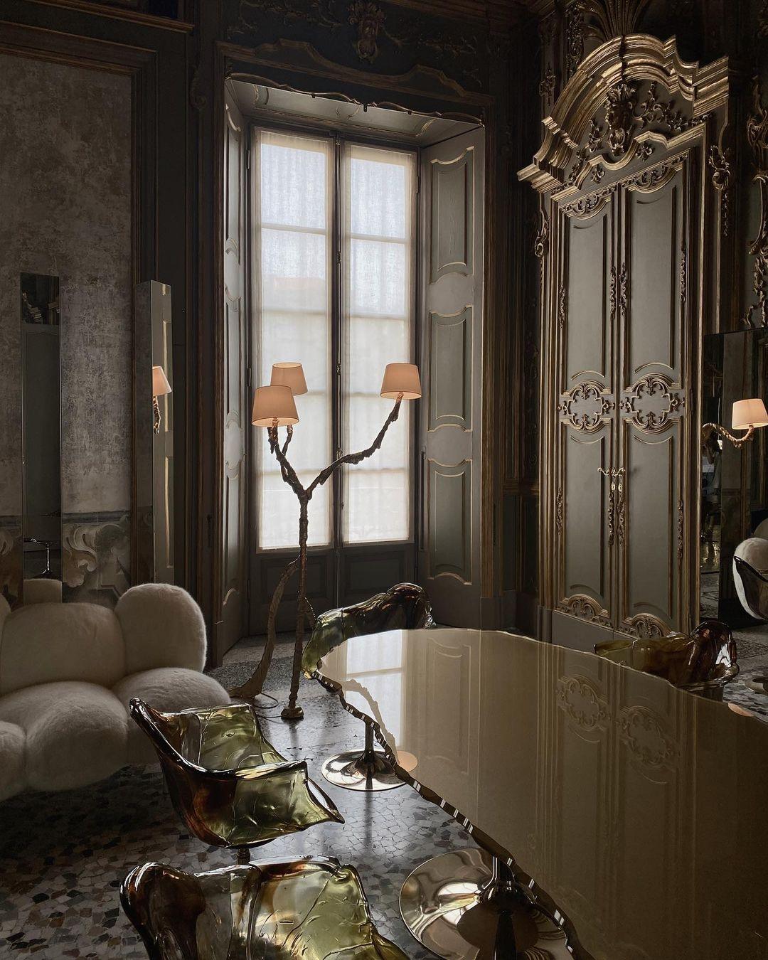 Dendria Triple-Arm Branch Sculptural Floor Lamp