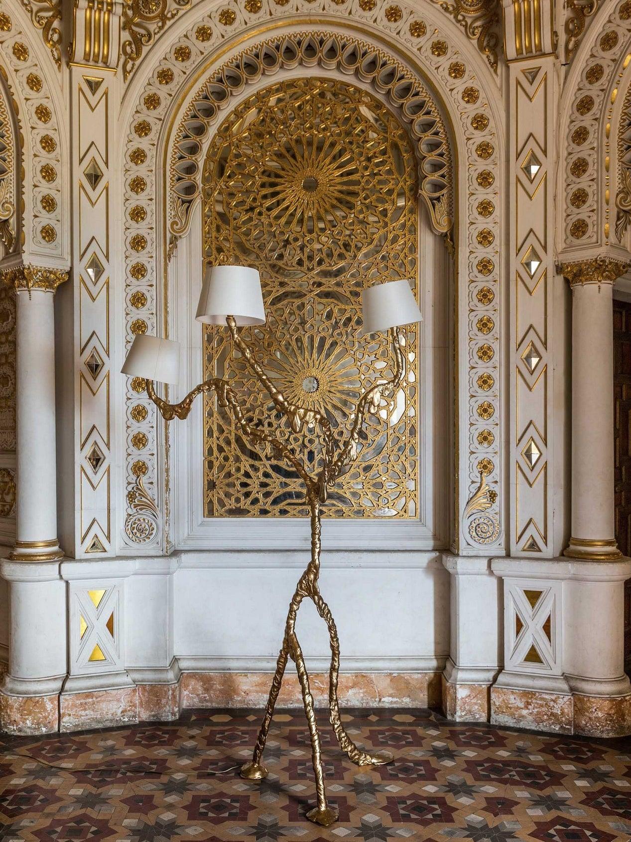 Dendria Triple-Arm Branch Sculptural Floor Lamp