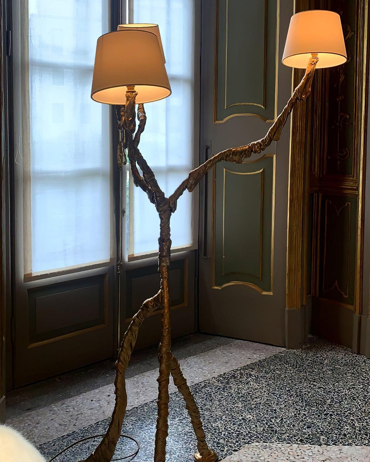 Dendria Triple-Arm Branch Sculptural Floor Lamp