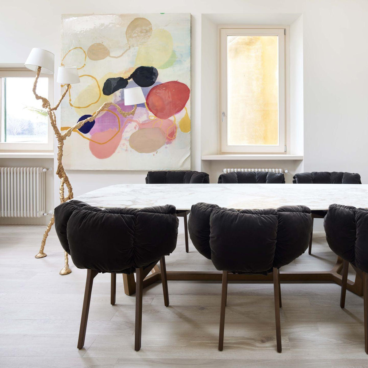 Dendria Triple-Arm Branch Sculptural Floor Lamp