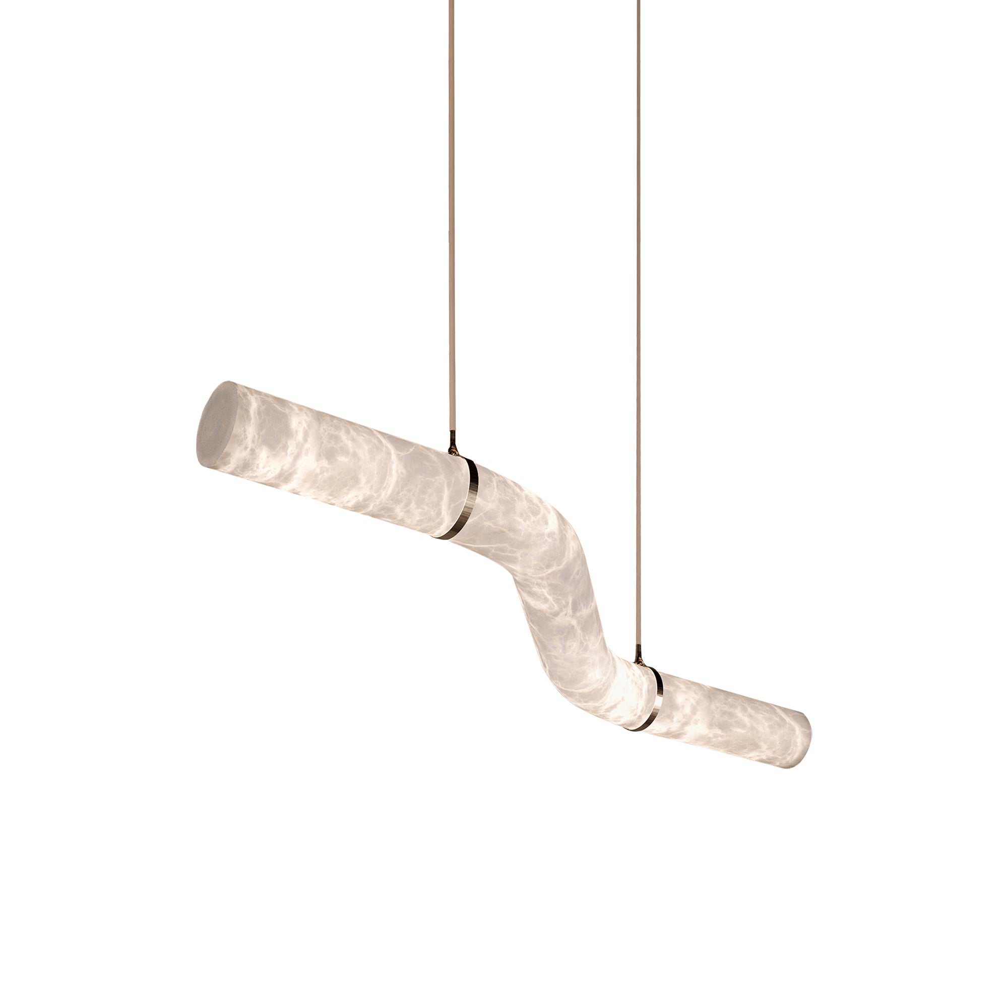 Mithos Curved Alabaster Pendant Light