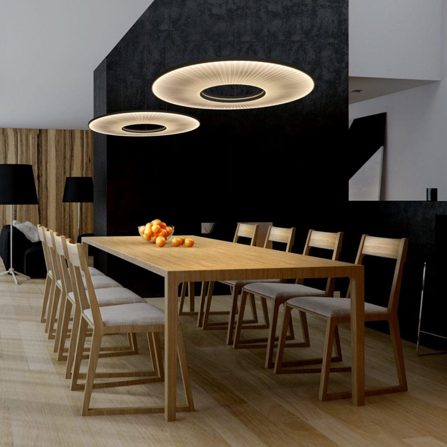 Lumira Pendant Lamp White Fabric Classic