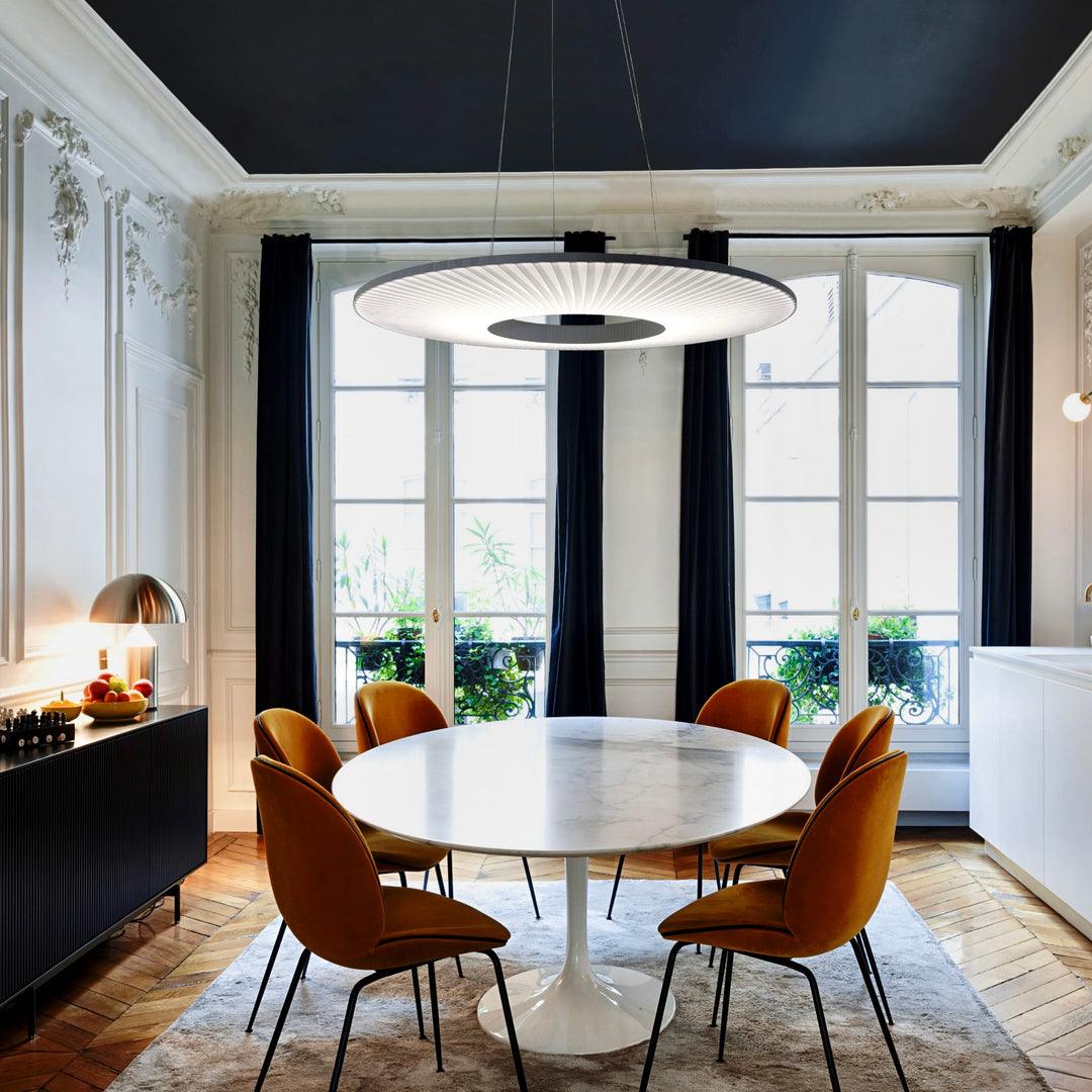 Lumira Pendant Lamp White Fabric Classic