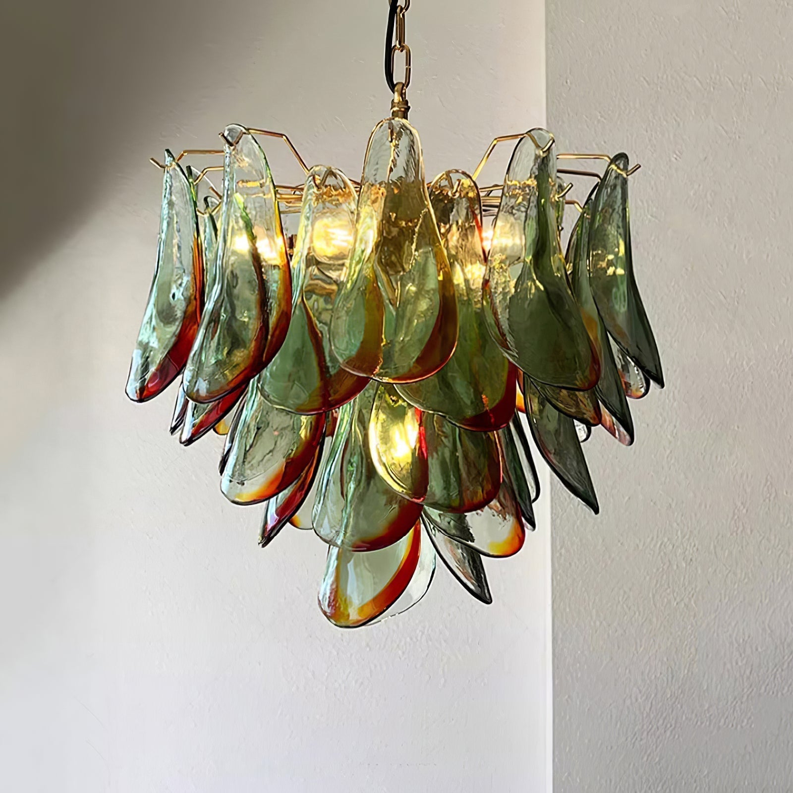 Celoraria Chandelier Murano Glass Petal Elegant