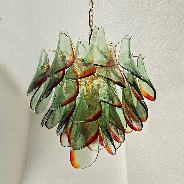 Celoraria Chandelier Murano Glass Petal Elegant