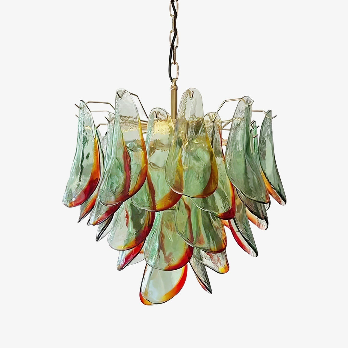 Celoraria Chandelier Murano Glass Petal Elegant