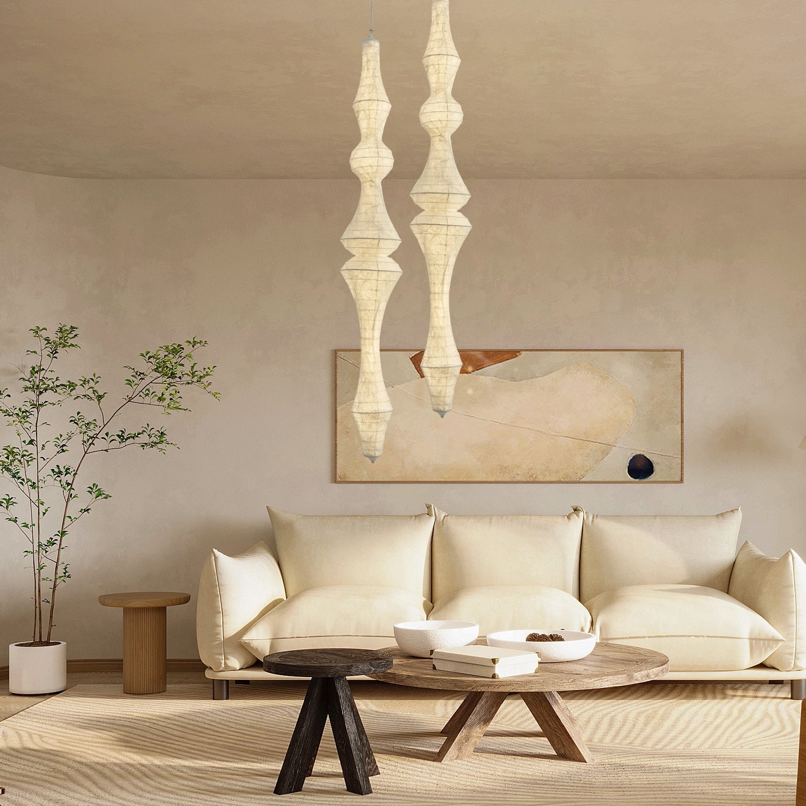 Zonoria Artisanal Silk Pendant Light